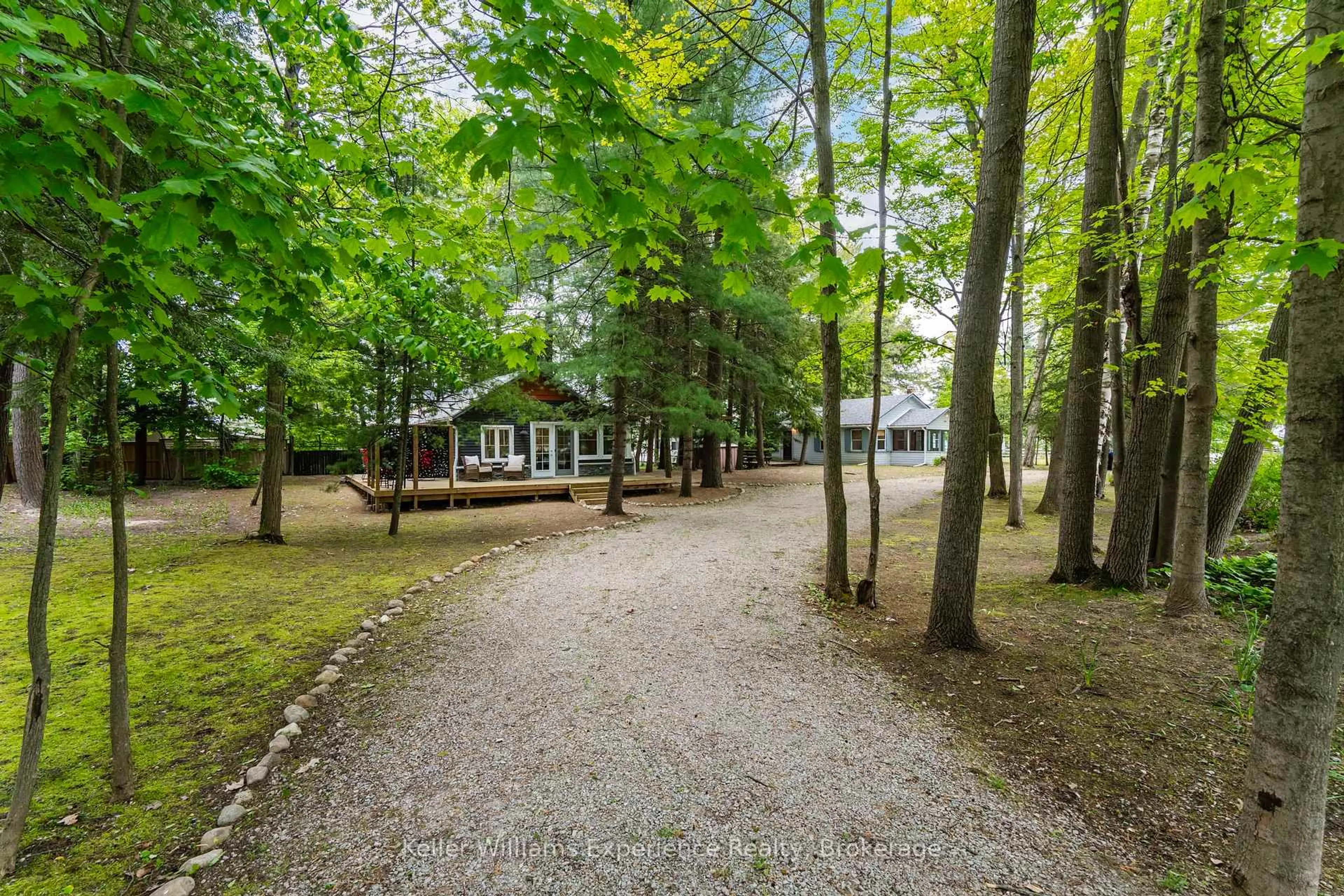 Patio, forest/trees view for 14 Thunder Bay Lane, Tiny Ontario L9M 2H7