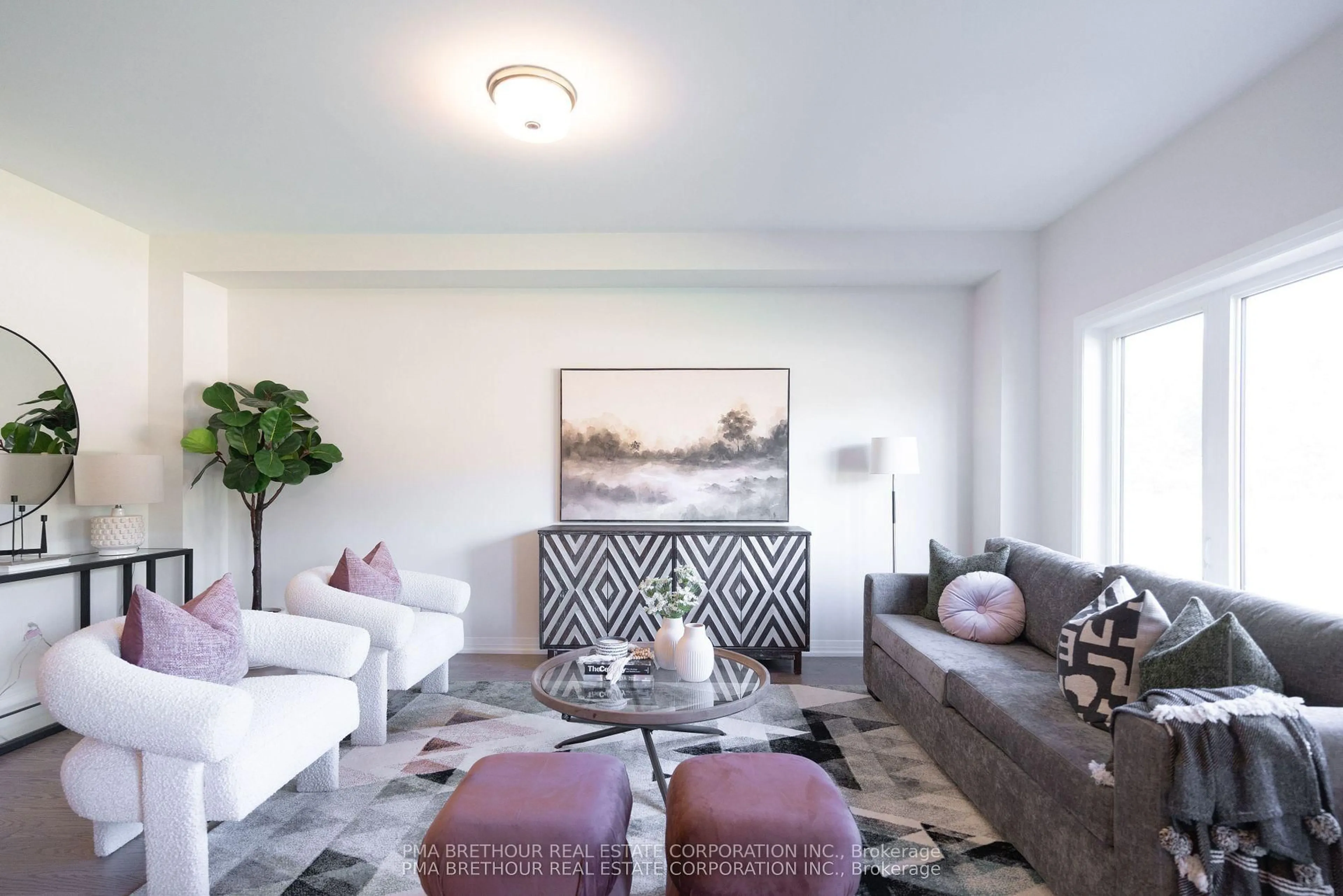 Living room with furniture, unknown for 3026 Sandy Acres Ave, Severn Ontario L3V 0Y4