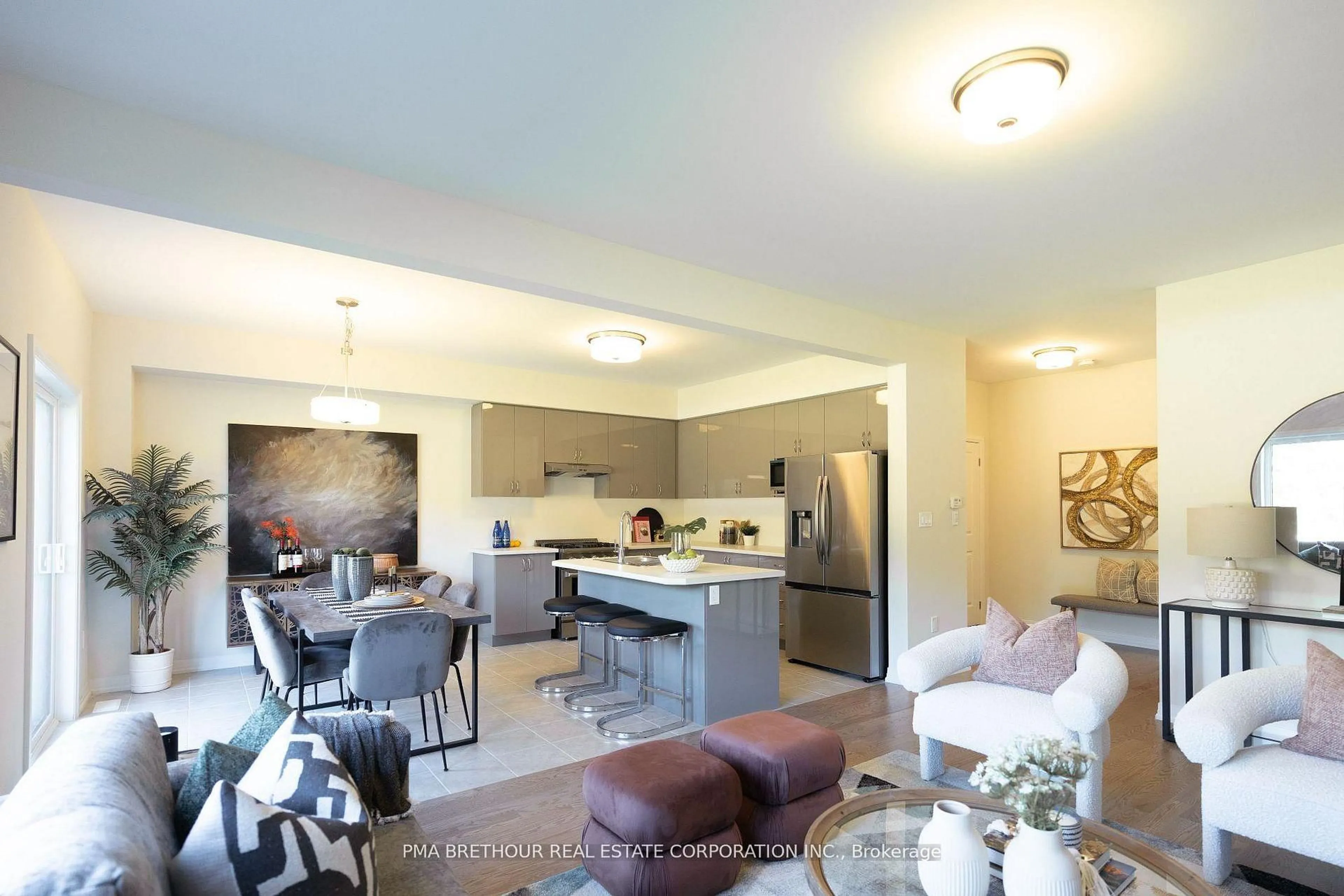 Open concept kitchen, unknown for 3026 Sandy Acres Ave, Severn Ontario L3V 0Y4