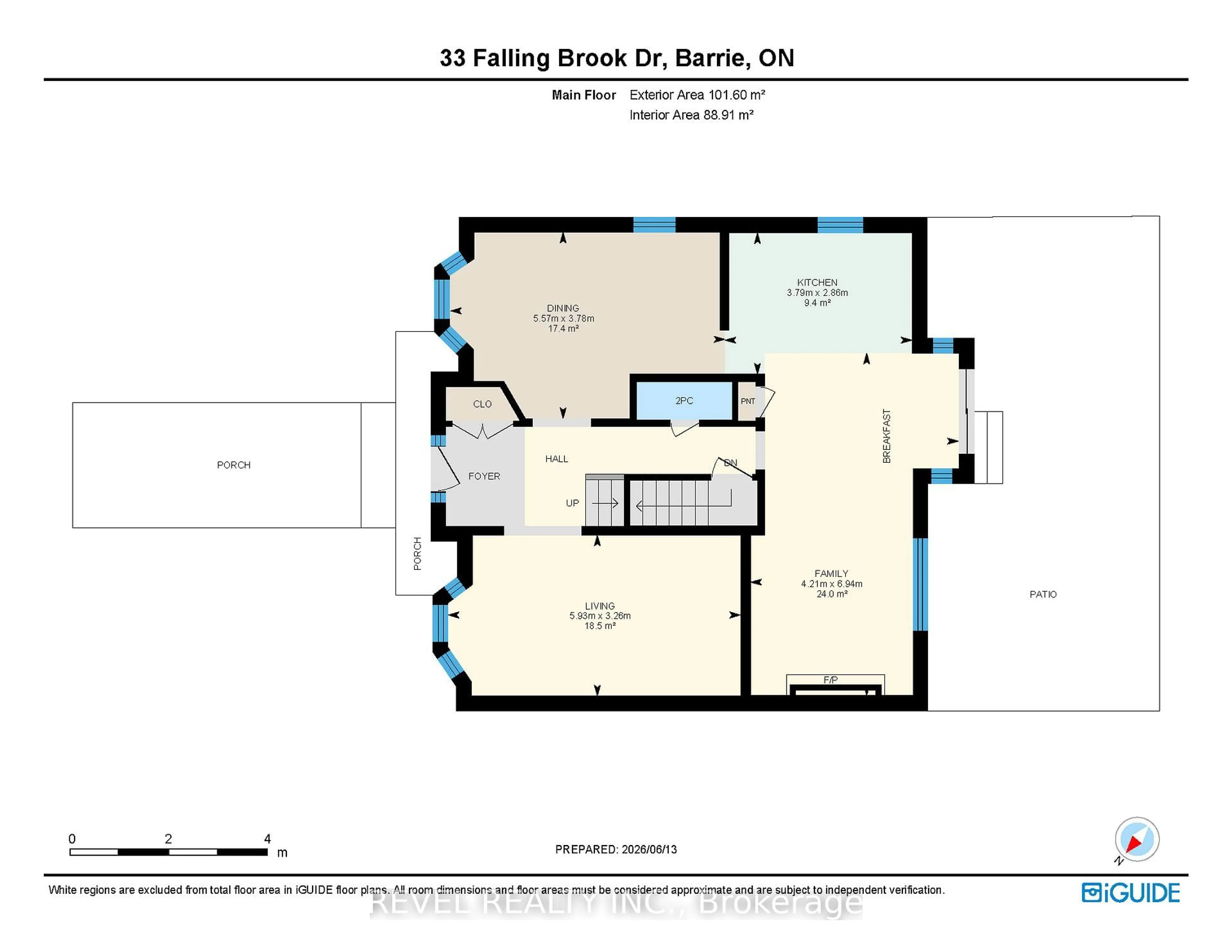 Floor plan for 33 Falling Brook Dr, Barrie Ontario L4N 7E9