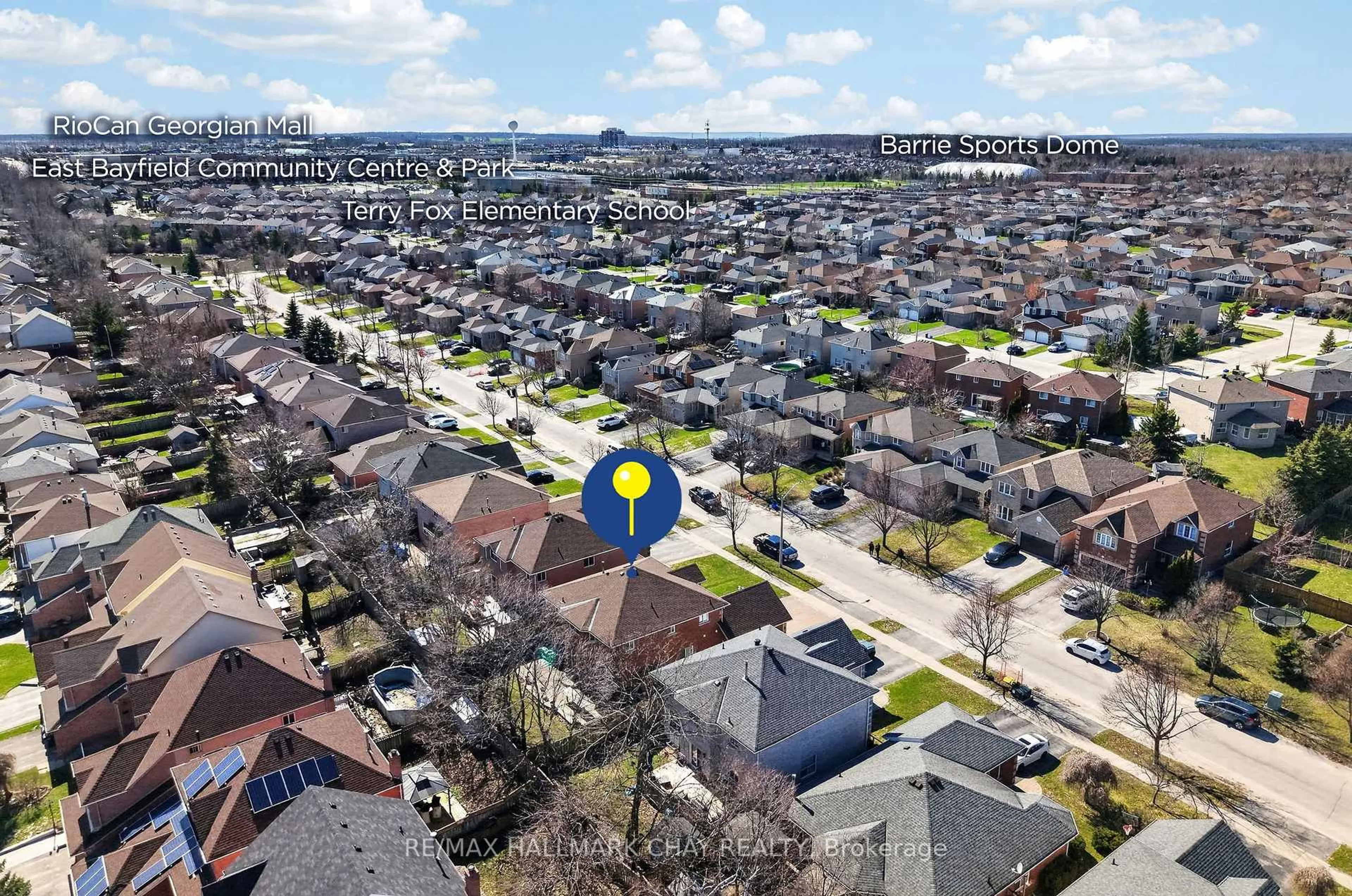 A pic from outside/outdoor area/front of a property/back of a property/a pic from drone, street for 67 Livia Herman Way, Barrie Ontario L4M 6X2