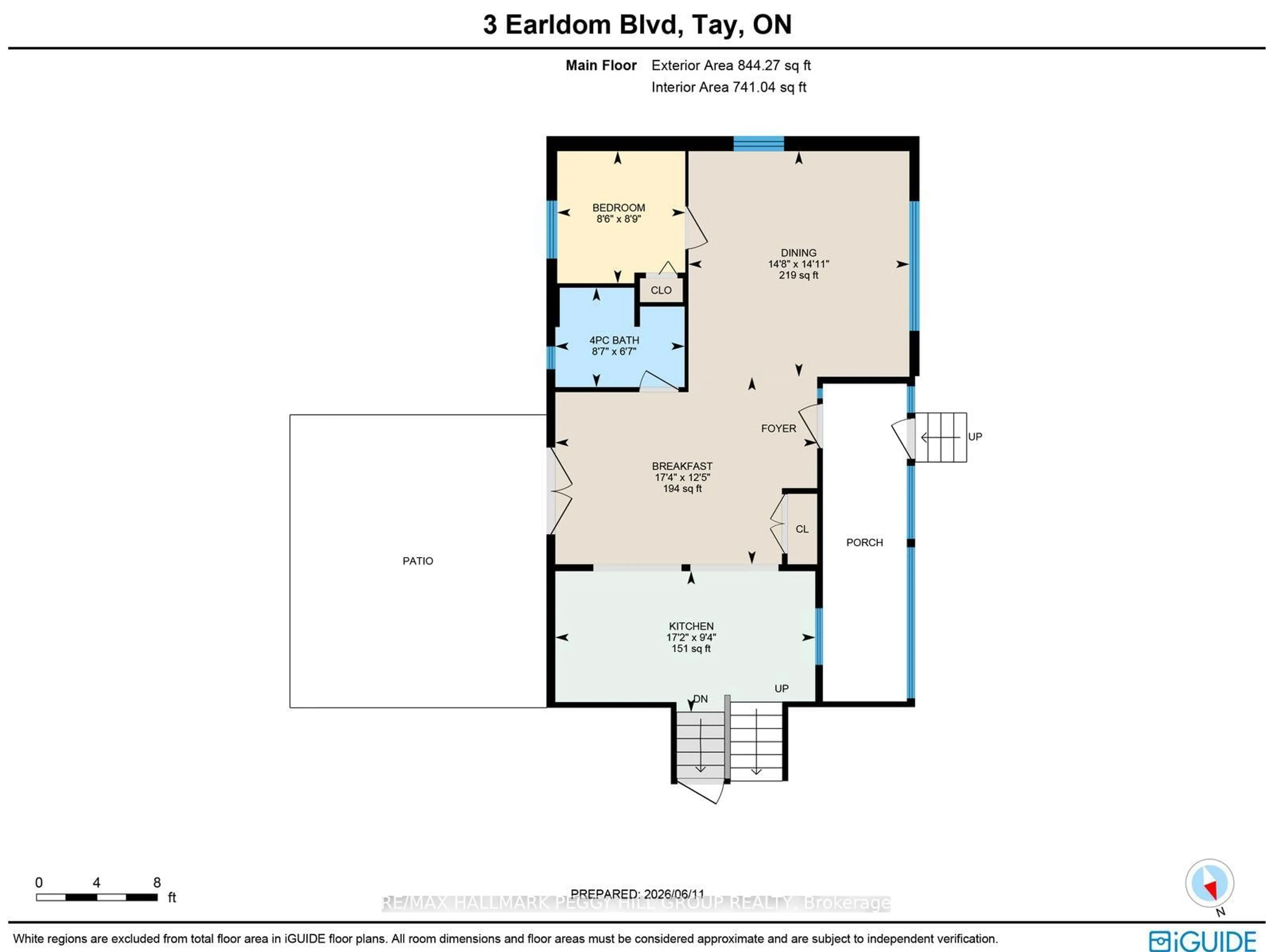 Floor plan for 3 Earldom Blvd, Tay Ontario L0K 1R0