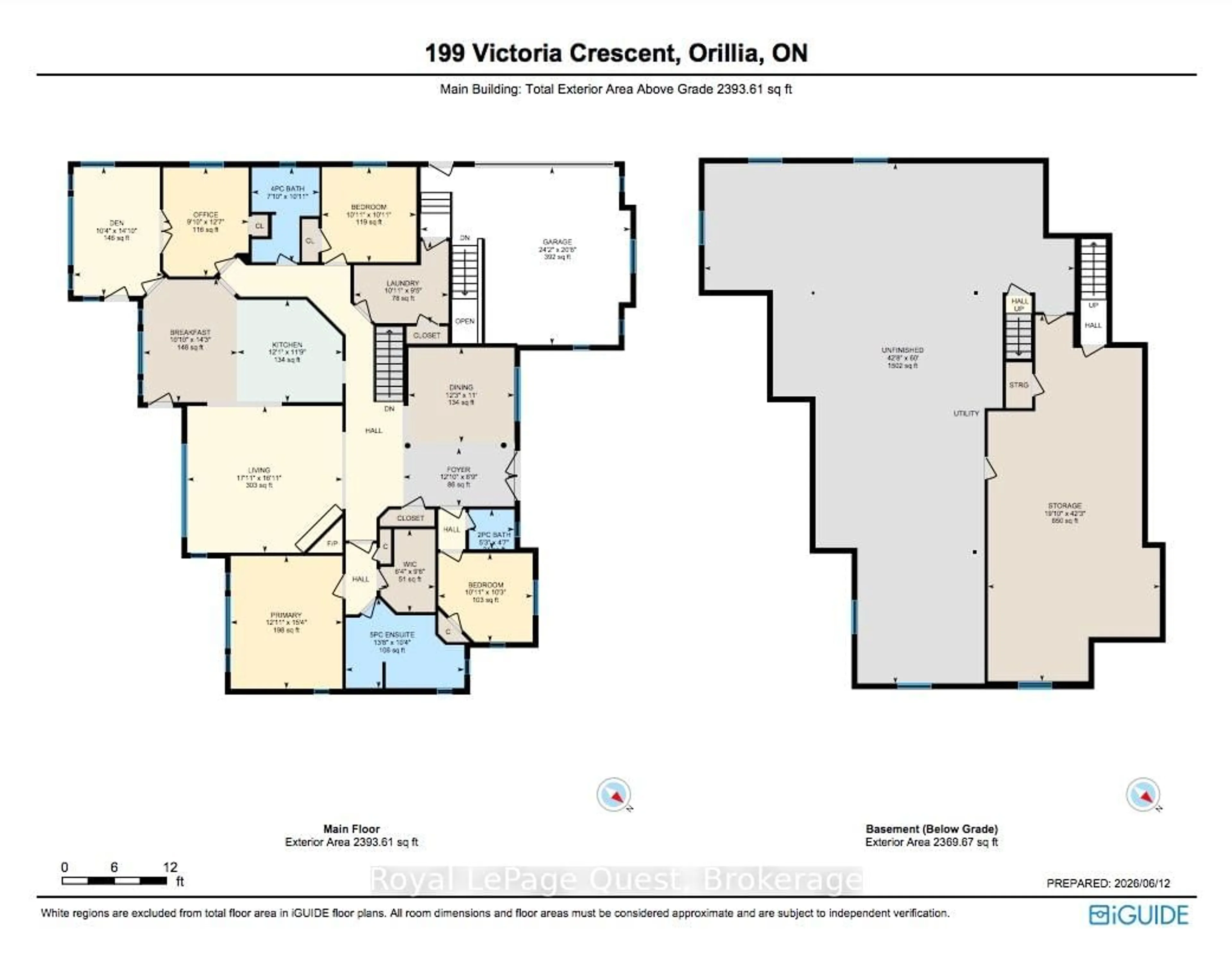 Floor plan for 199 Victoria Cres, Orillia Ontario L3V 0J5