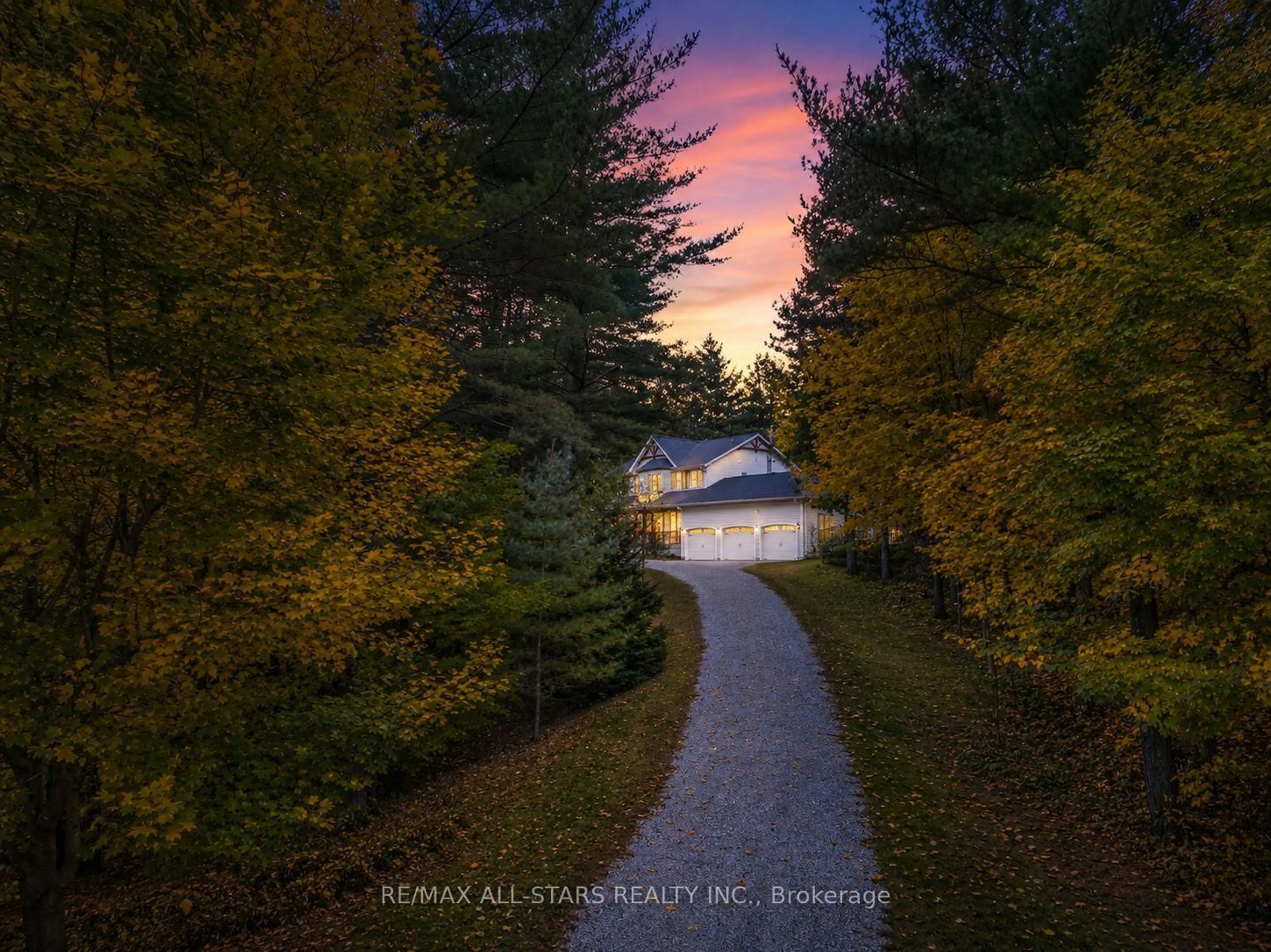 A pic from outside/outdoor area/front of a property/back of a property/a pic from drone, forest/trees view for 29 Robert Blvd, Springwater Ontario L0L 1V0