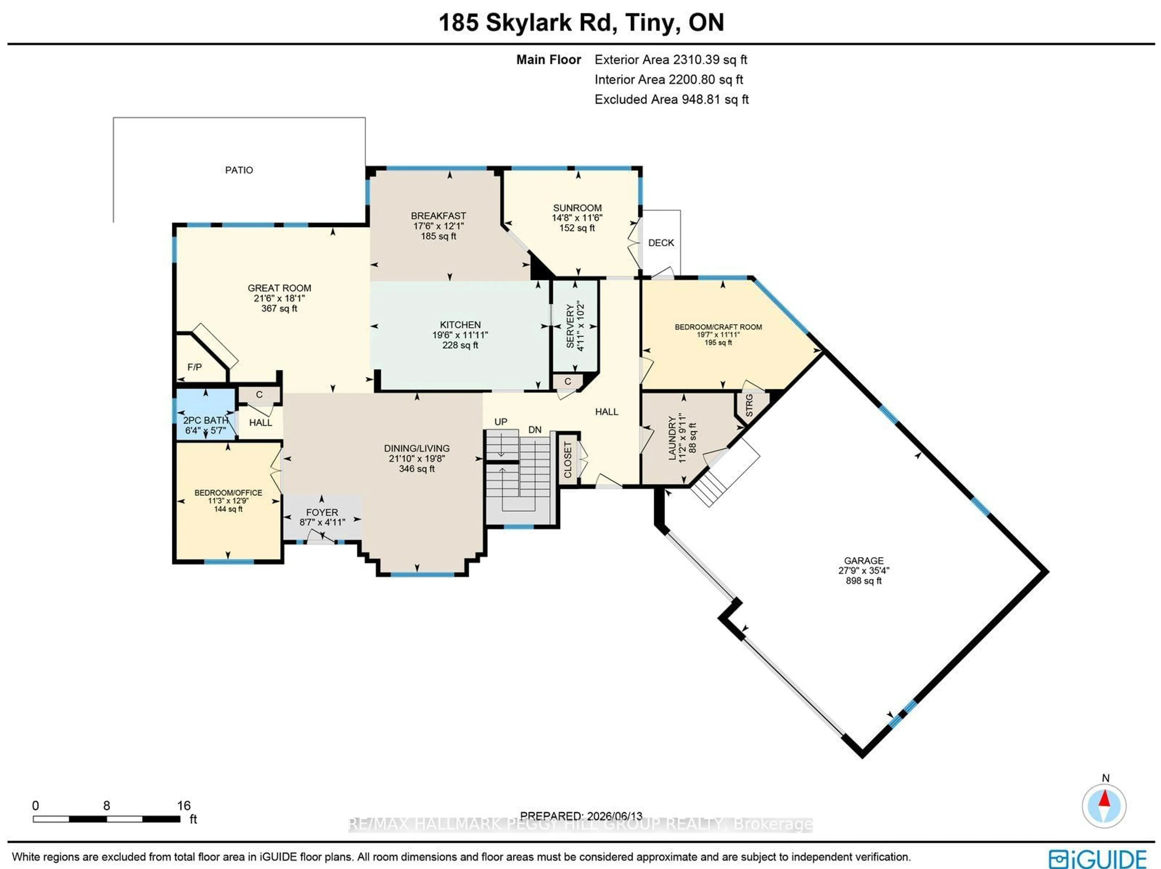 Floor plan for 185 Skylark Rd, Tiny Ontario L0L 2T0