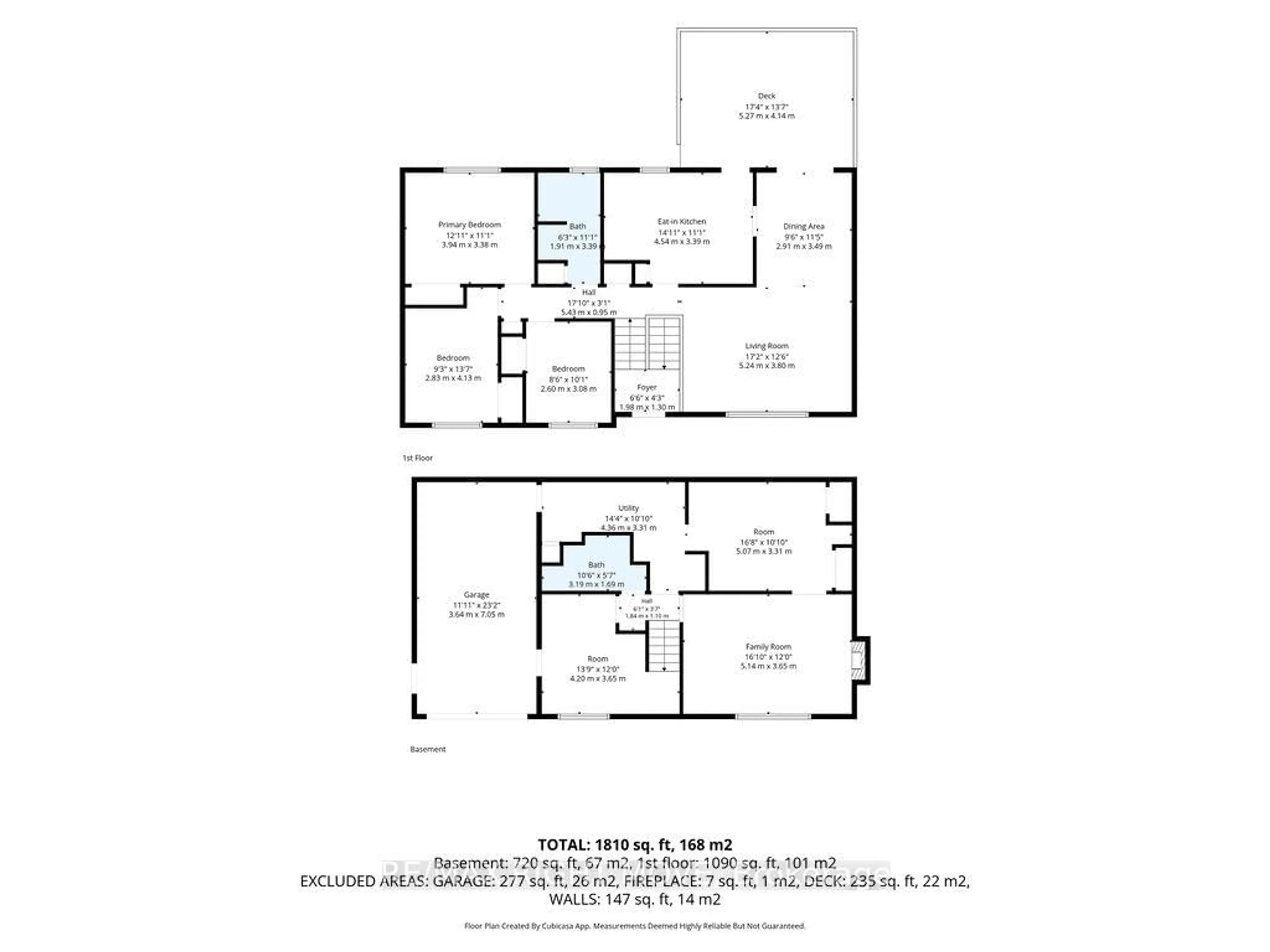 Floor plan for 429 Bay St, Orillia Ontario L3V 3X5