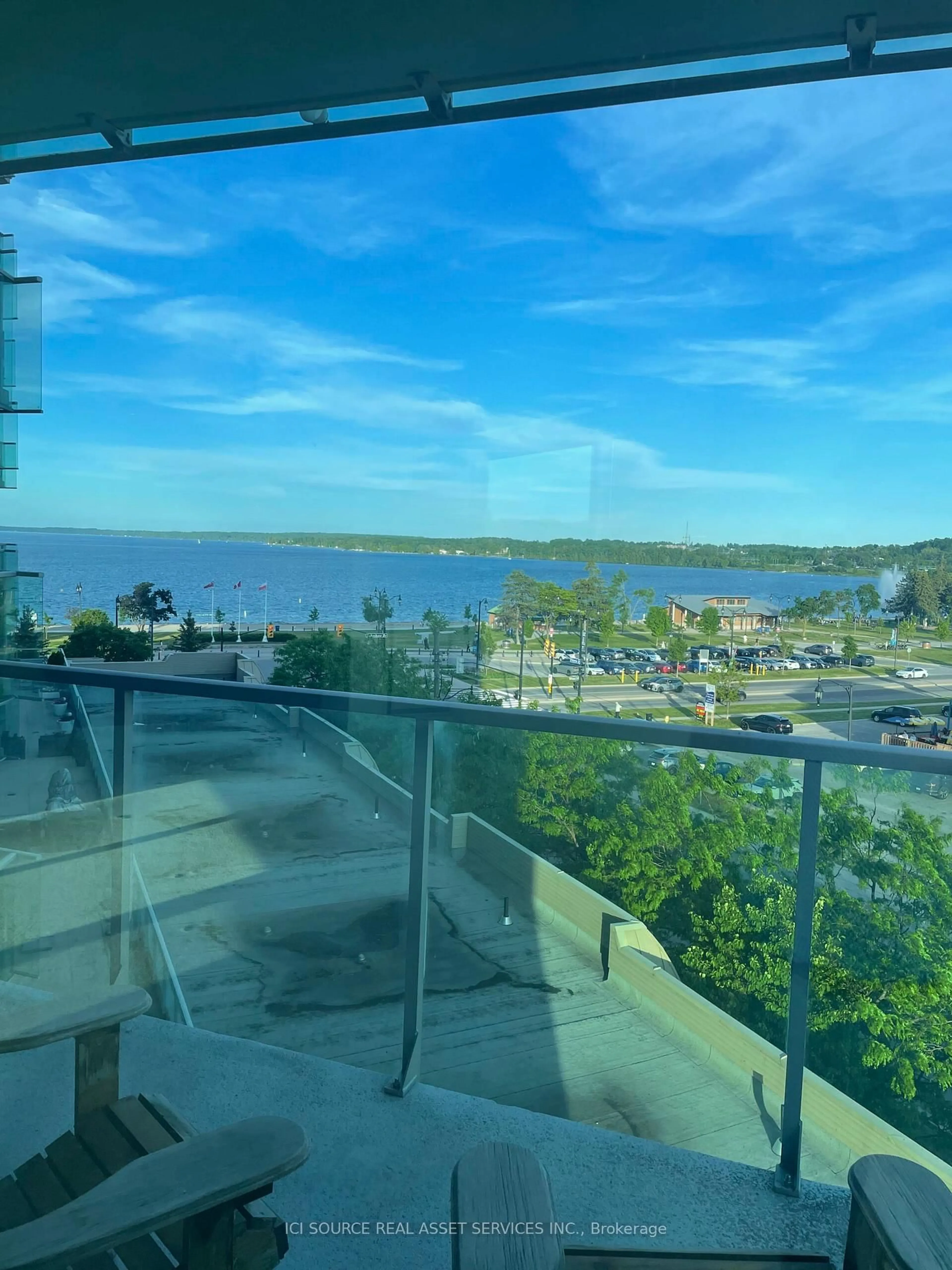 Balcony in the apartment, water/lake/river/ocean view for 37 Ellen St #501, Barrie Ontario L4N 6G2