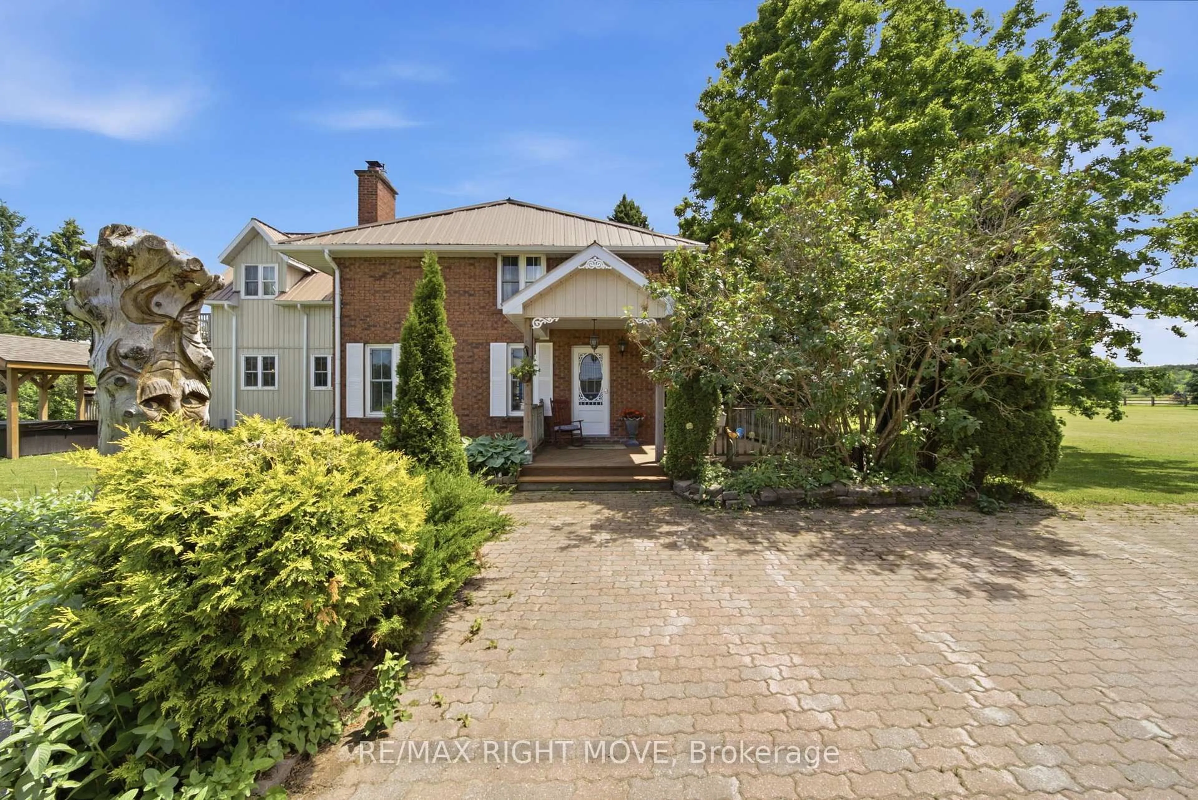 Home with brick exterior material, street for 4201 8 Line, Oro-Medonte Ontario L0K 1E0
