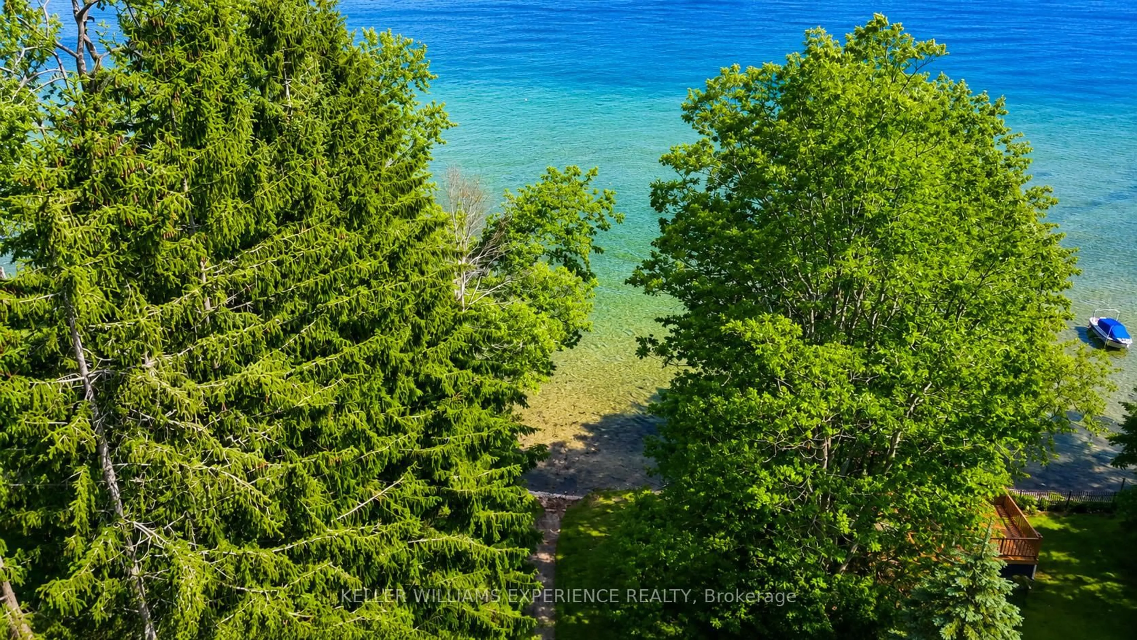 A pic from outside/outdoor area/front of a property/back of a property/a pic from drone, water/lake/river/ocean view for 3319 Knight Ave, Severn Ontario L3V 6H3