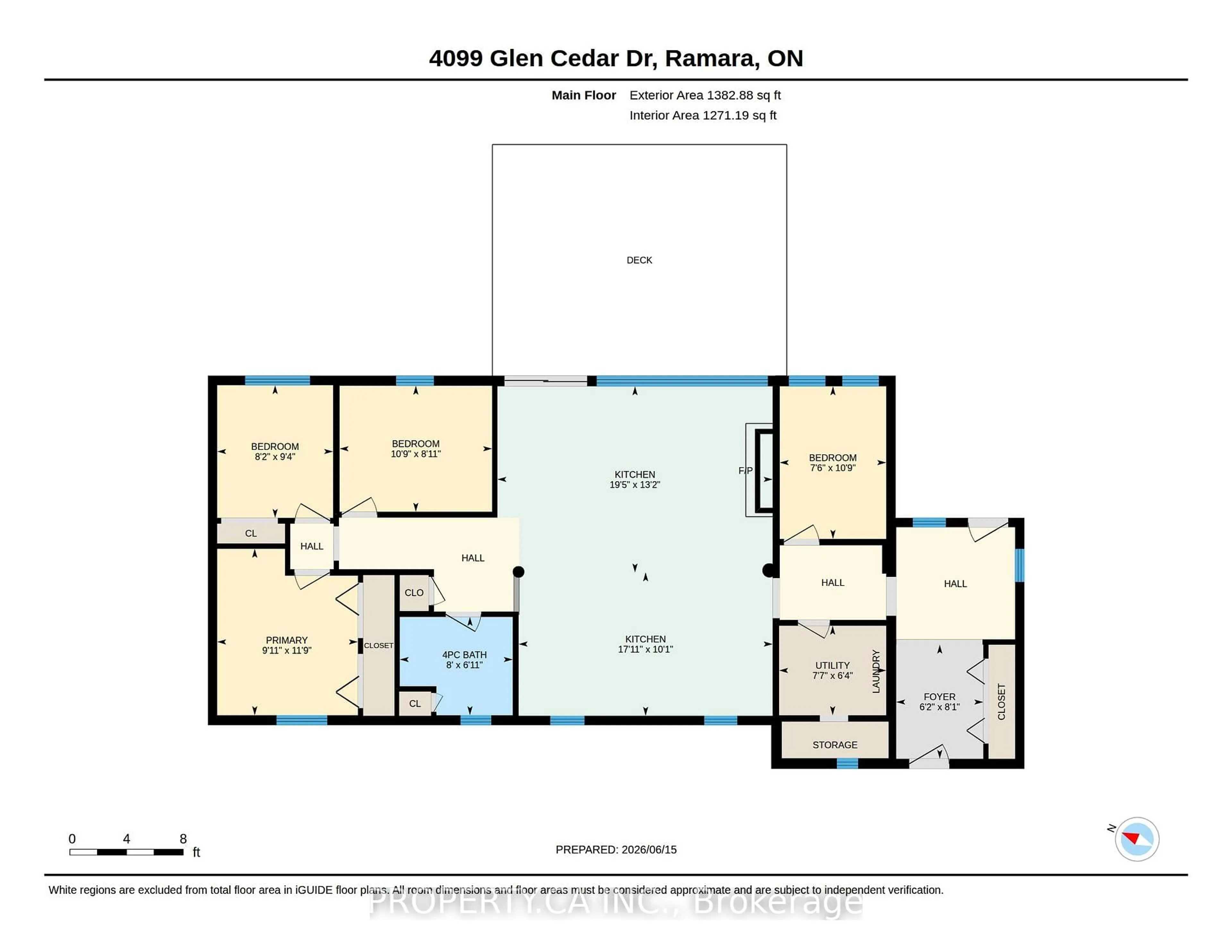 Floor plan for 4099 Glen Cedar Dr, Ramara Ontario L3V 6H7