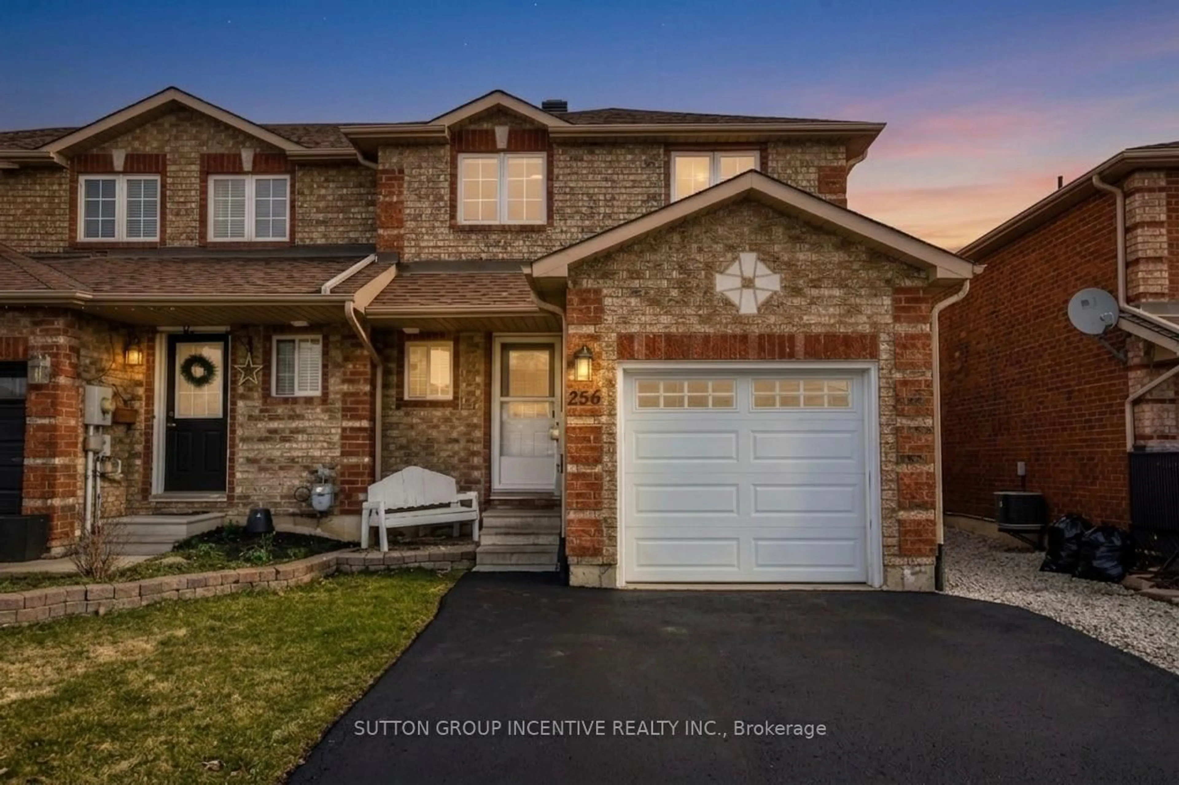 Home with brick exterior material, street for 256 Dunsmore Lane, Barrie Ontario L4M 7A7