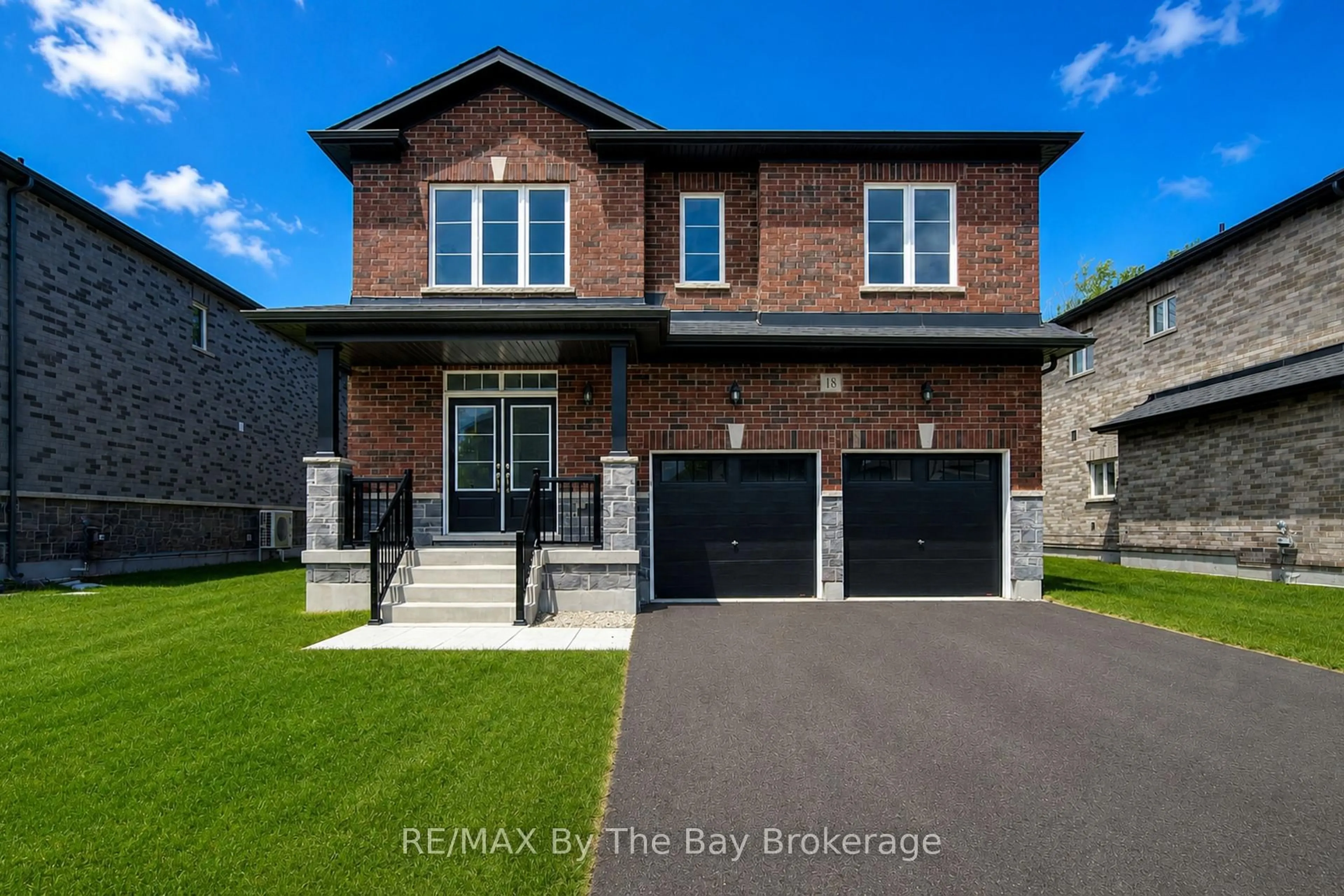 Home with brick exterior material, street for 18 Amber Dr, Wasaga Beach Ontario L9Z 0R9