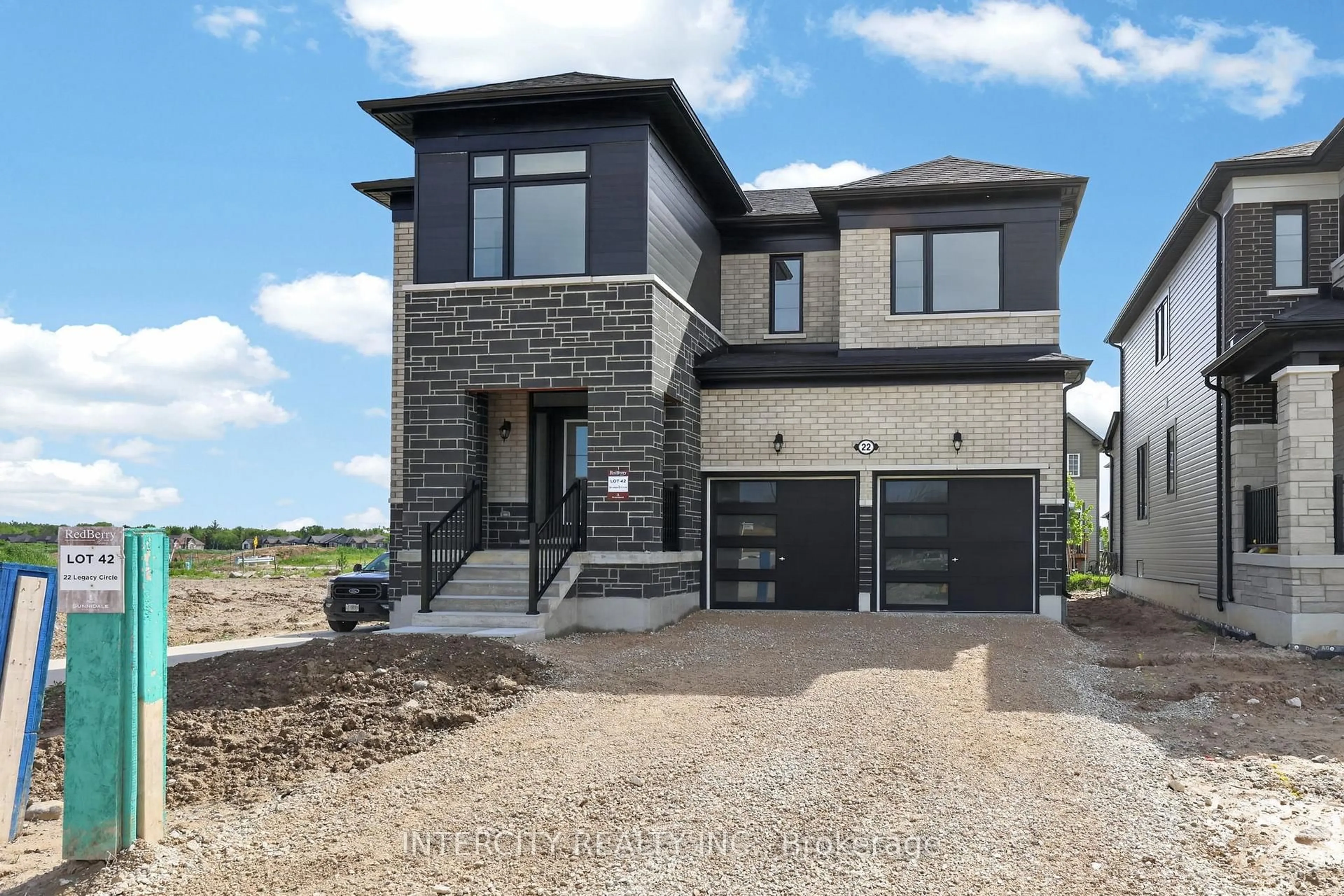 Home with brick exterior material, street for 22 Legacy Circ, Wasaga Beach Ontario L9Z 0L8
