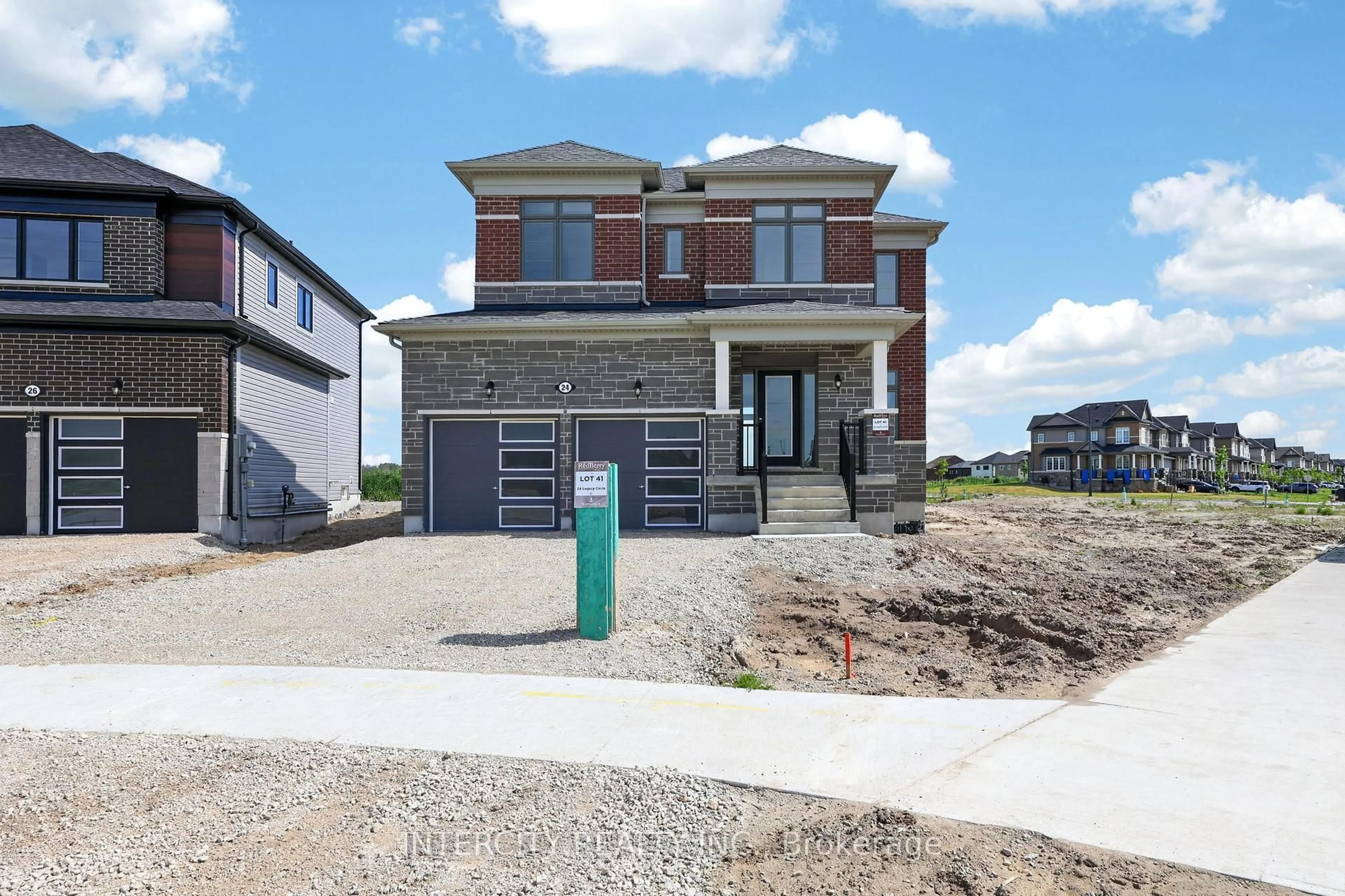 Home with brick exterior material, street for 24 Legacy Circ, Wasaga Beach Ontario L9Z 0L8