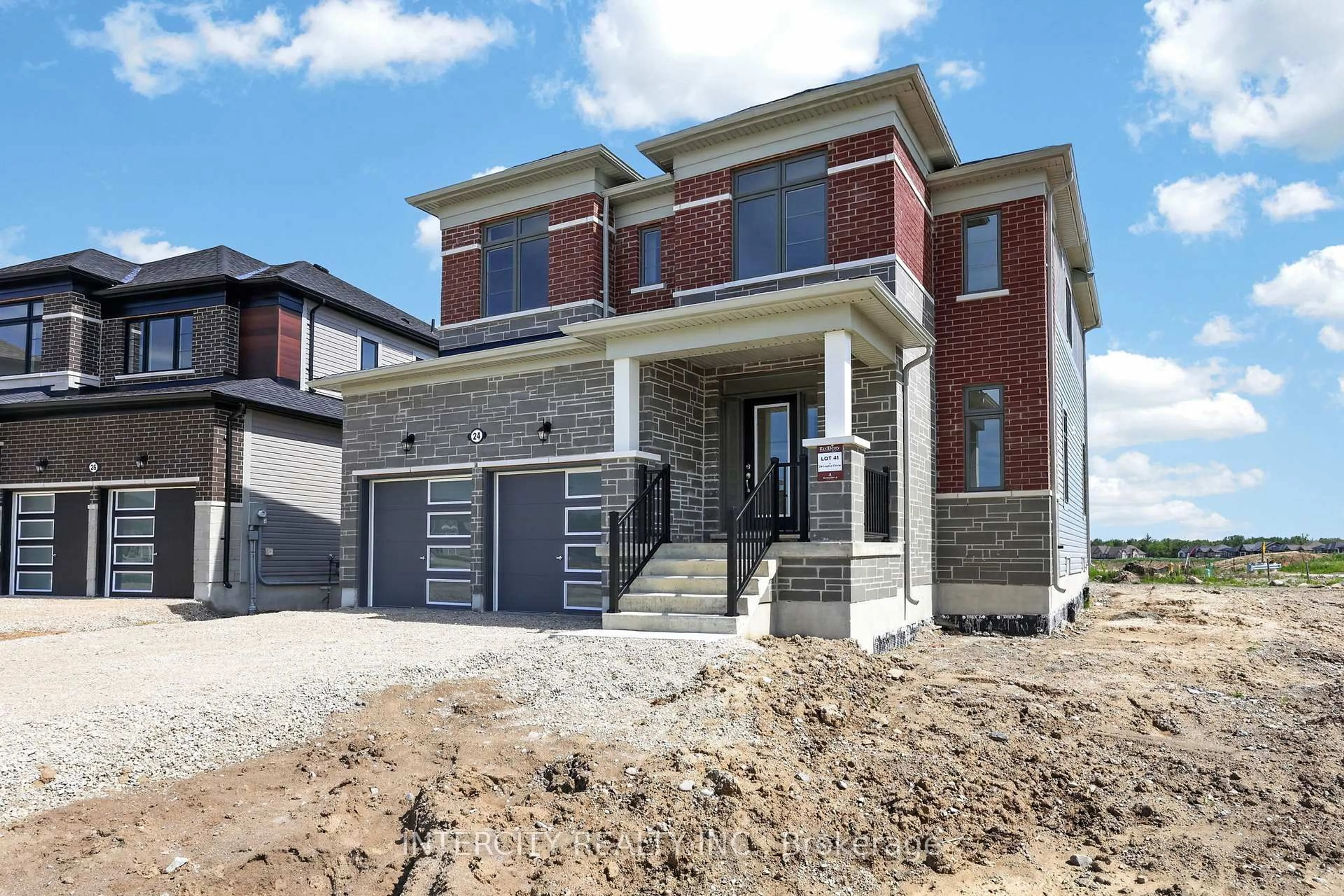 Home with brick exterior material, street for 24 Legacy Circ, Wasaga Beach Ontario L9Z 0L8