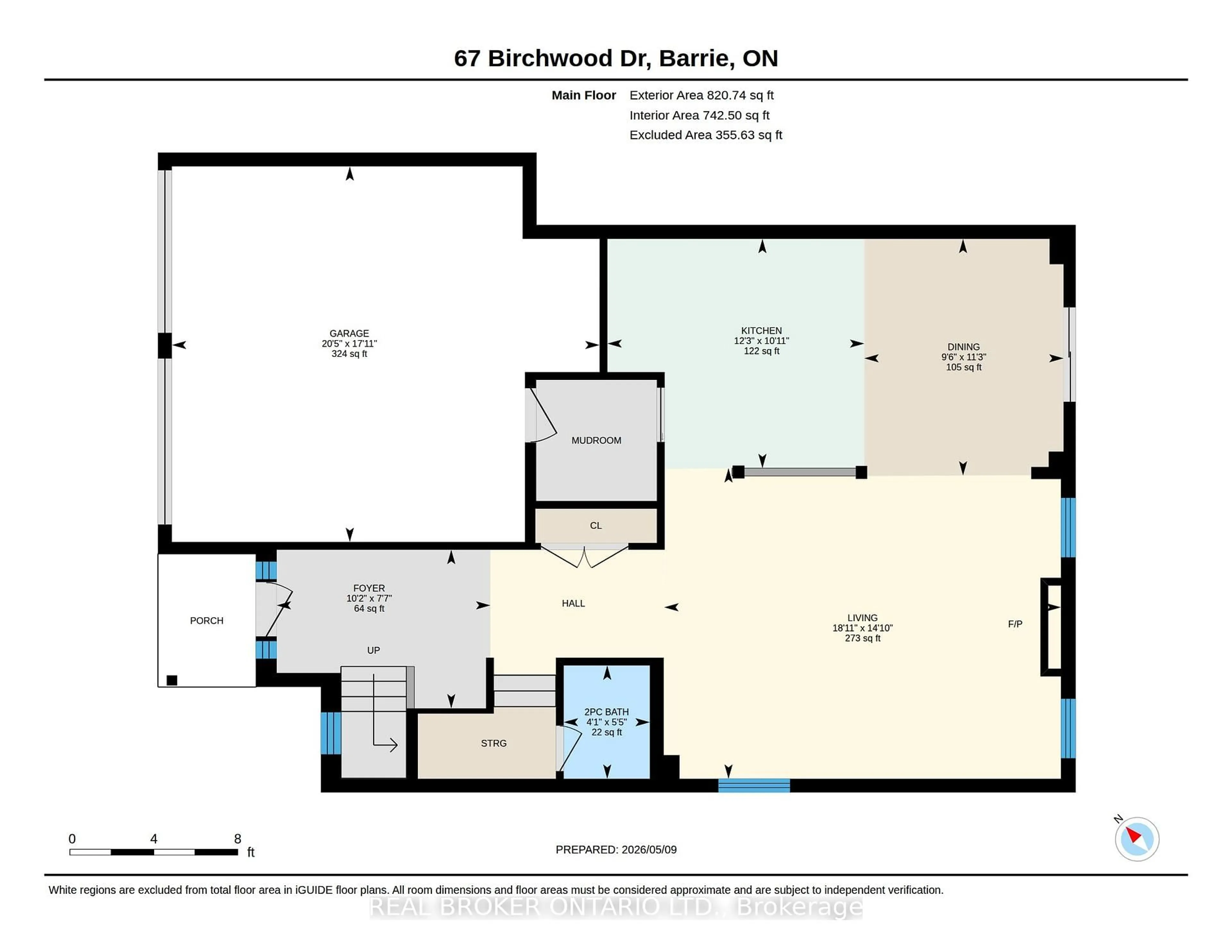 Floor plan for 67 Birchwood Dr, Barrie Ontario L4M 6X7