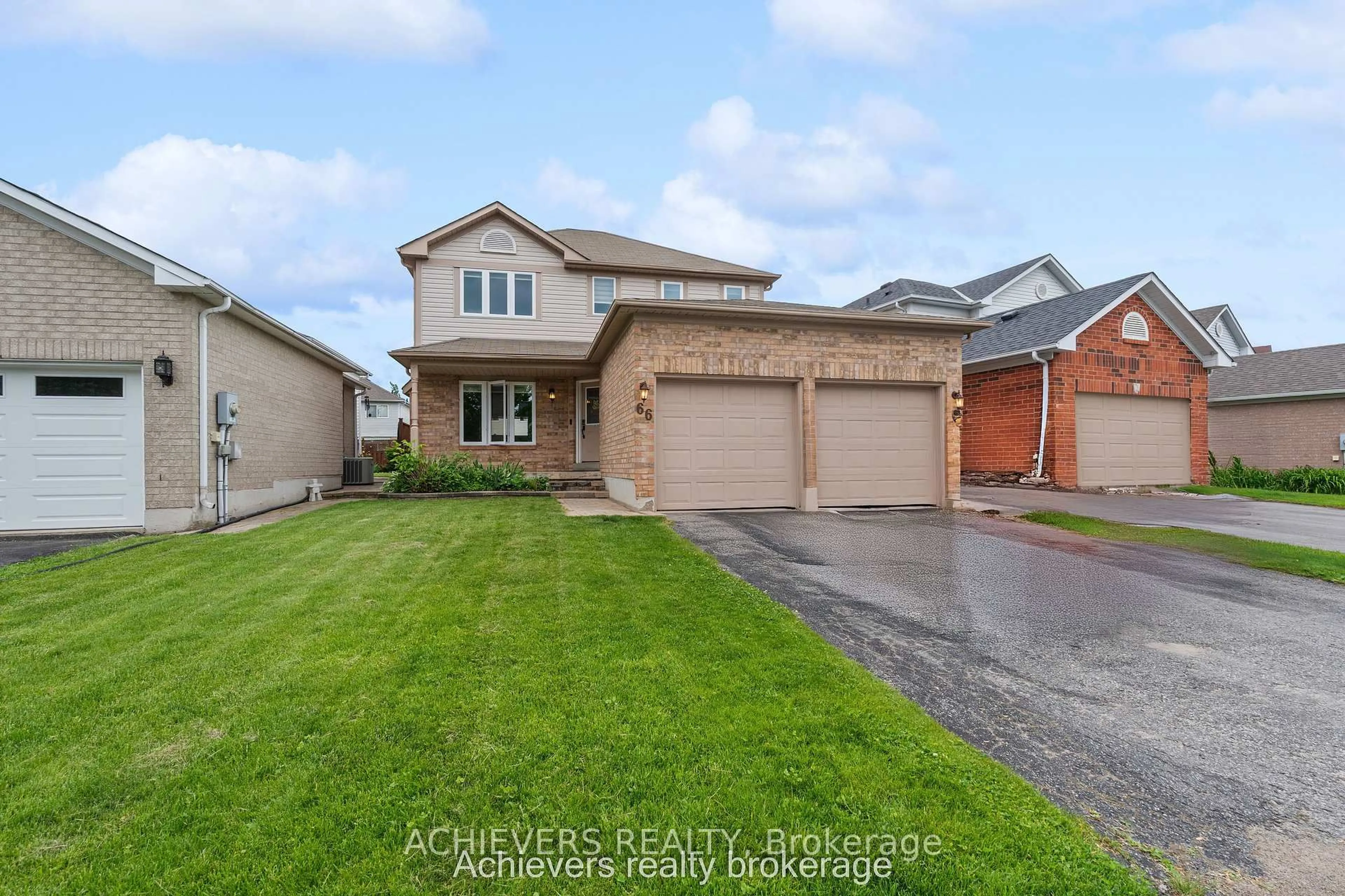 Home with brick exterior material, street for 66 Leggott Ave, Barrie Ontario L4N 8B7
