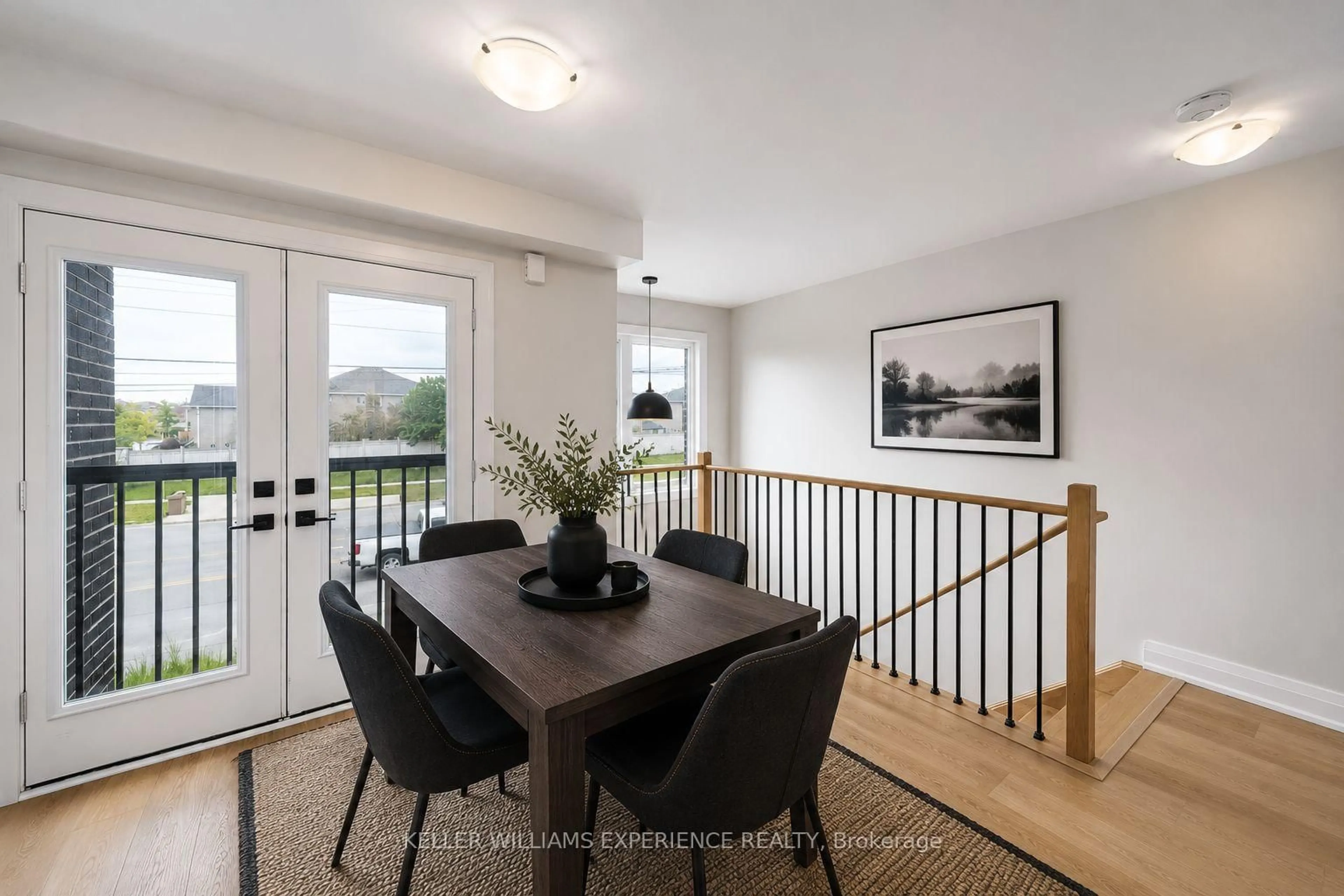 Dining room, wood/laminate floor for 101 Fairlane Ave, Barrie Ontario L9J 0M5