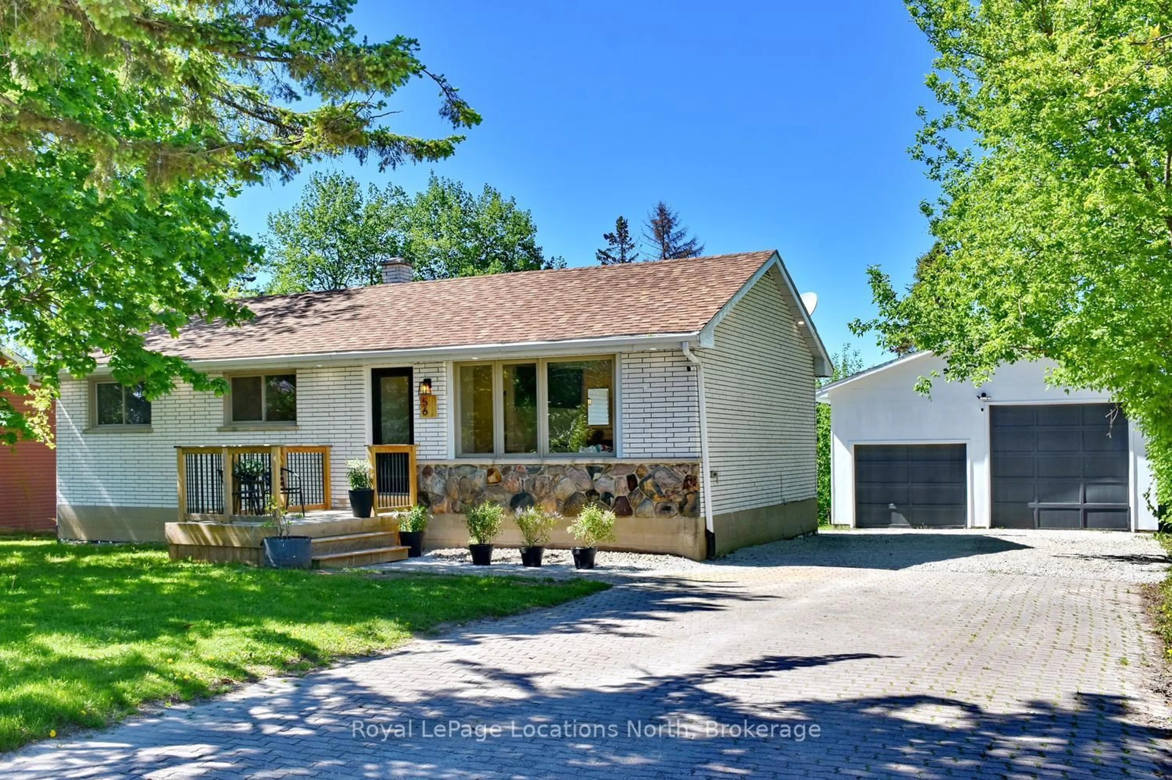 Home with vinyl exterior material, street for 56 BATTEAUX Rd, Clearview Ontario L9Y 3Z1