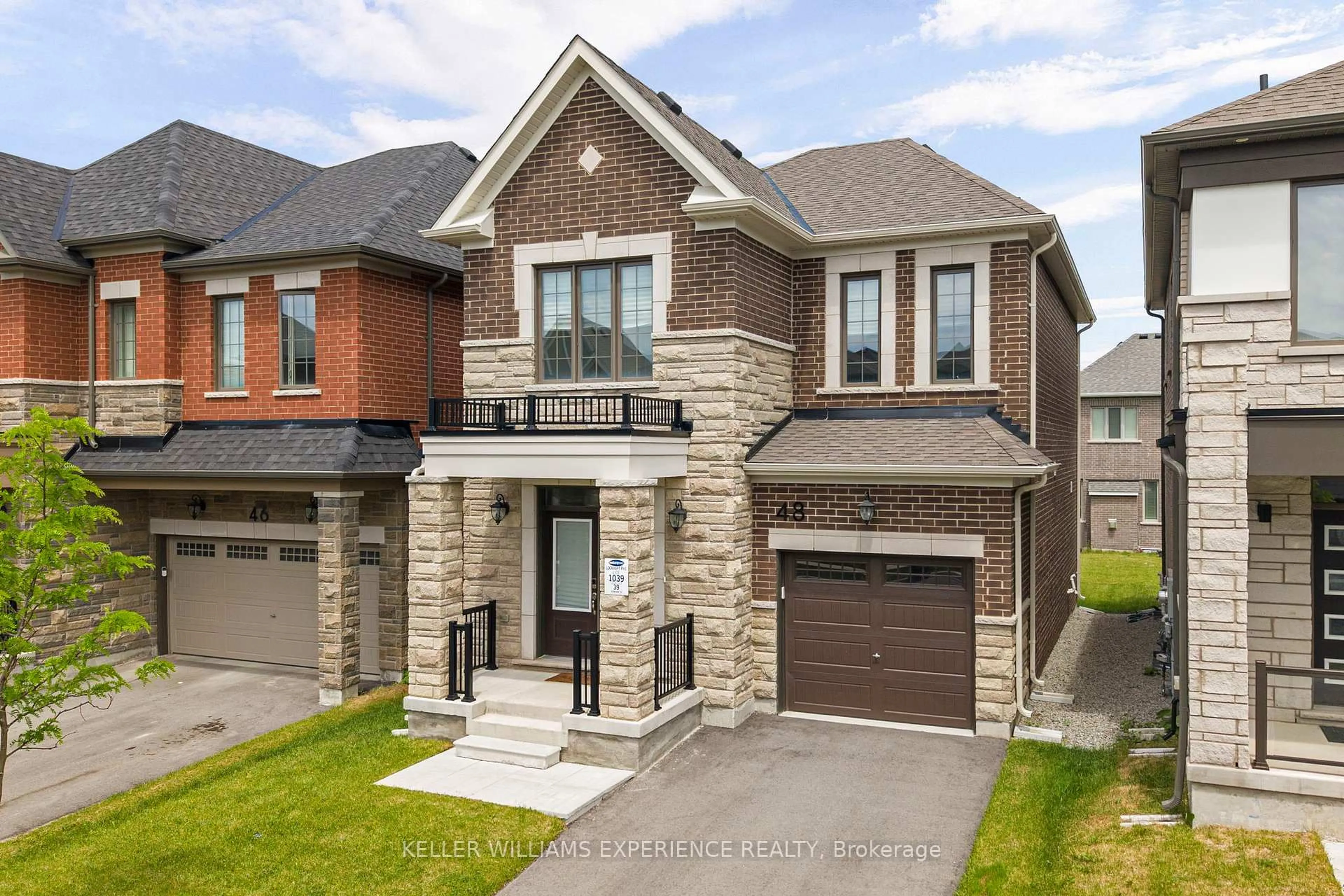 Home with brick exterior material, street for 48 Mcbride Tr, Barrie Ontario L9J 0B7