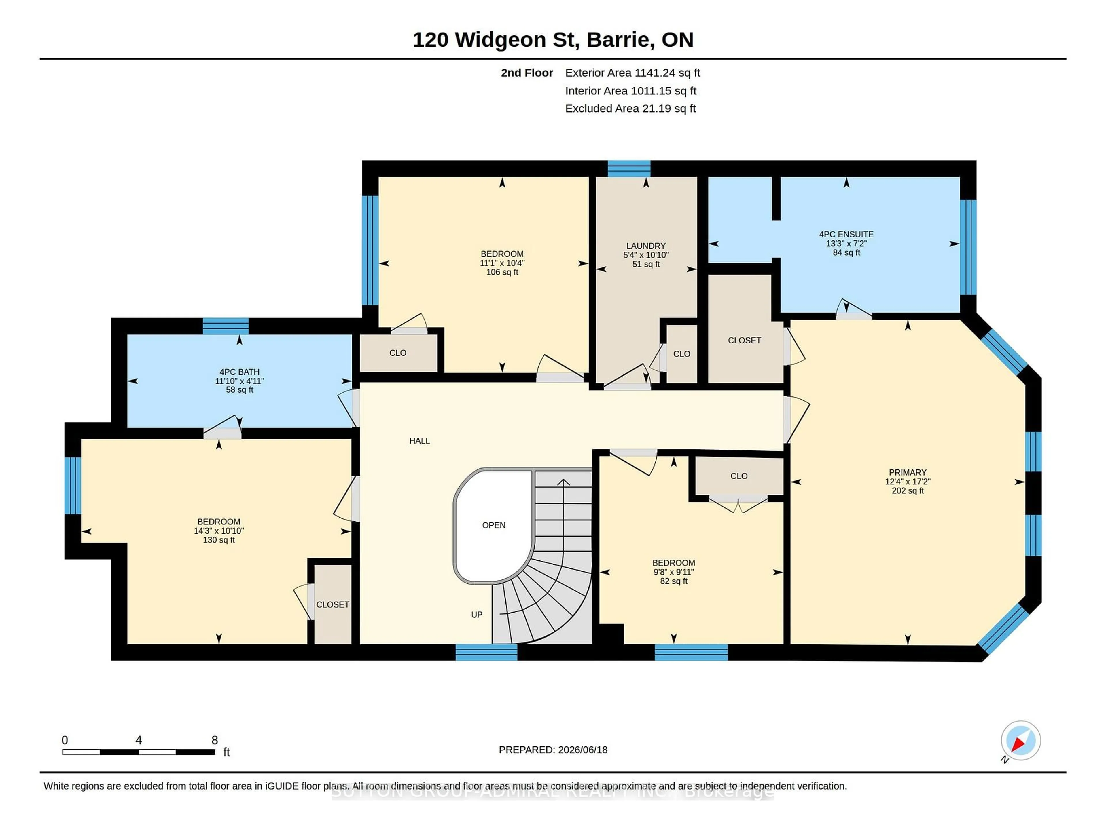 Floor plan for 120 Widgeon St, Barrie Ontario L4N 8W4