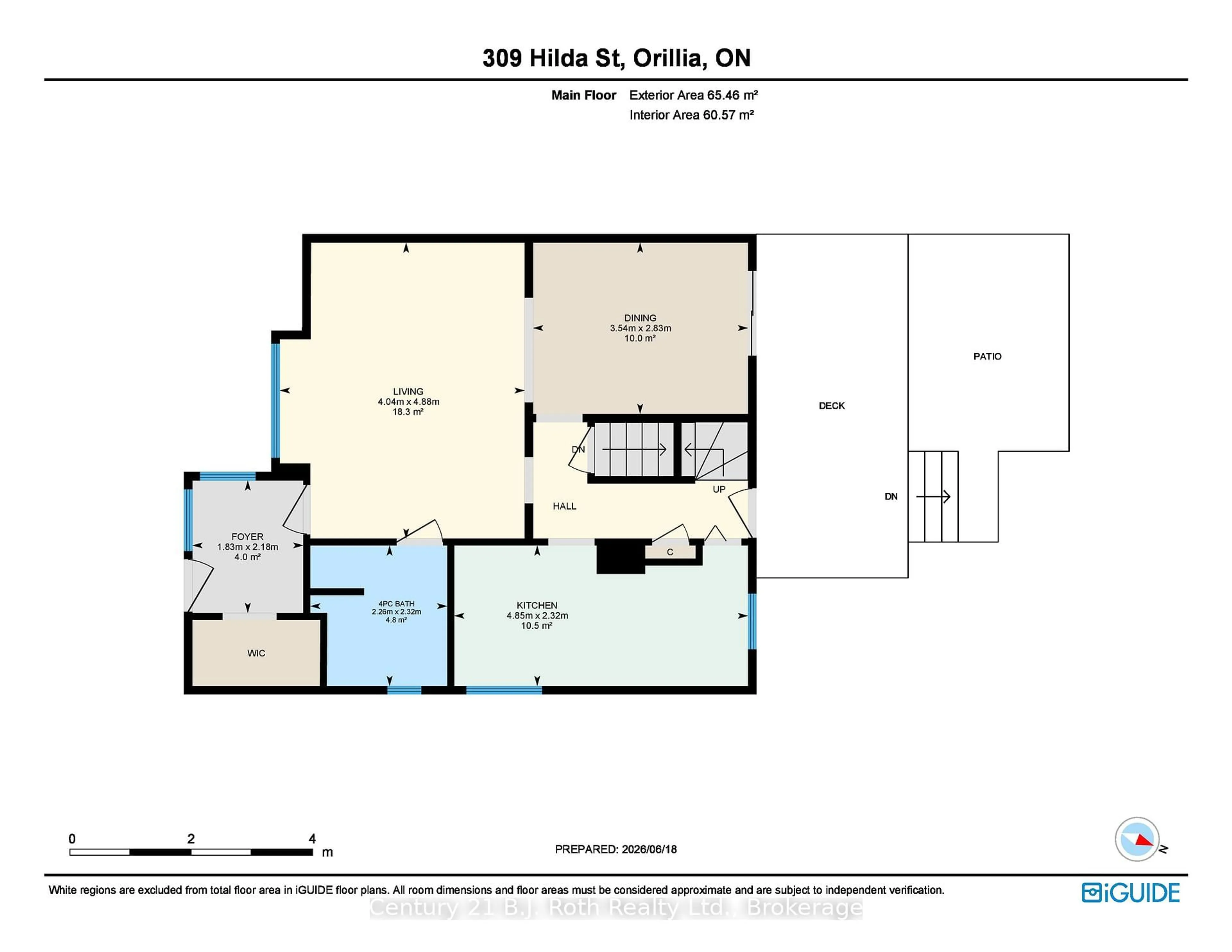 Floor plan for 309 Hilda St, Orillia Ontario L3V 1J4