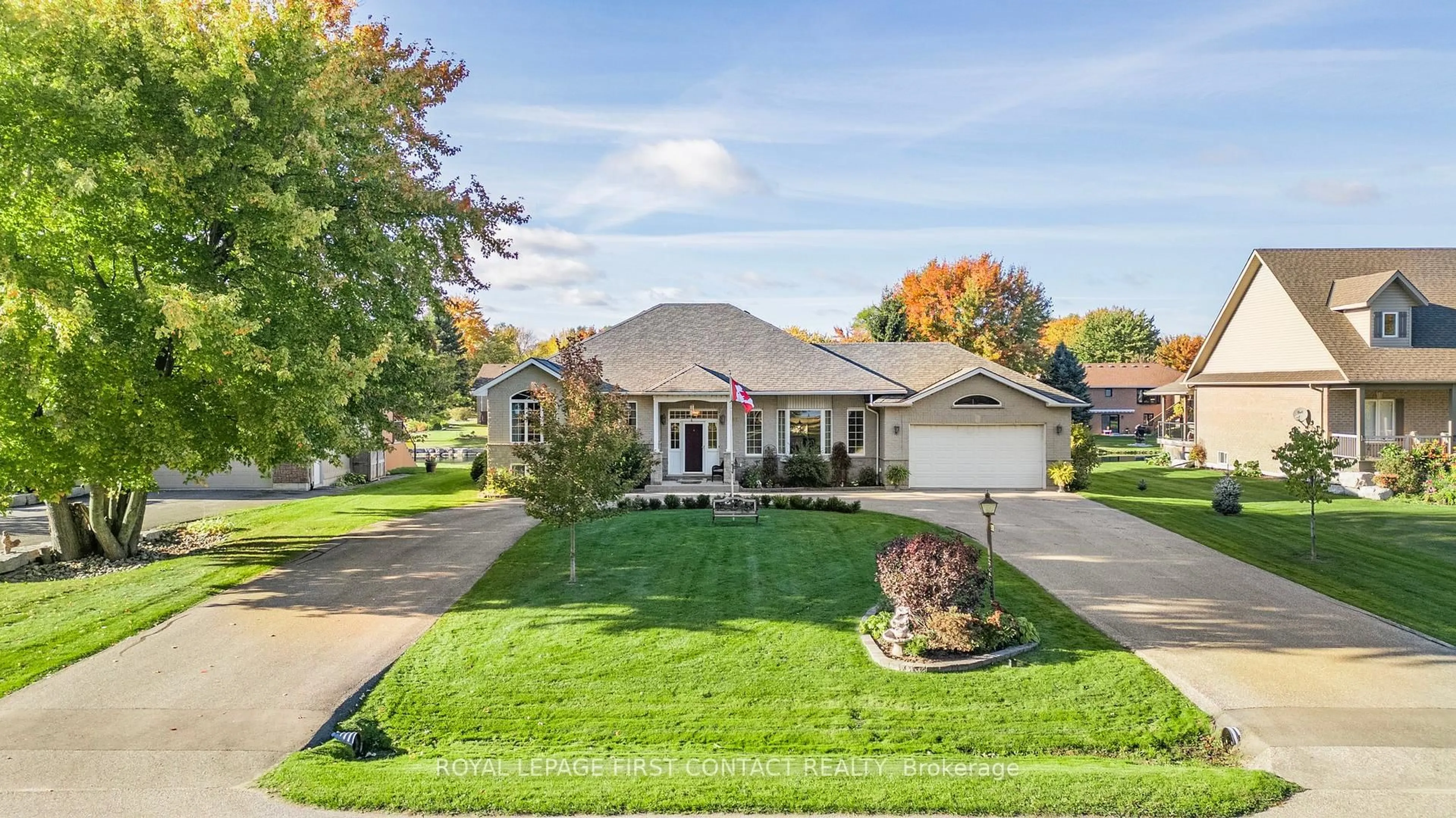 Home with brick exterior material, street for 93 Bayshore Dr, Ramara Ontario L0K 1B0