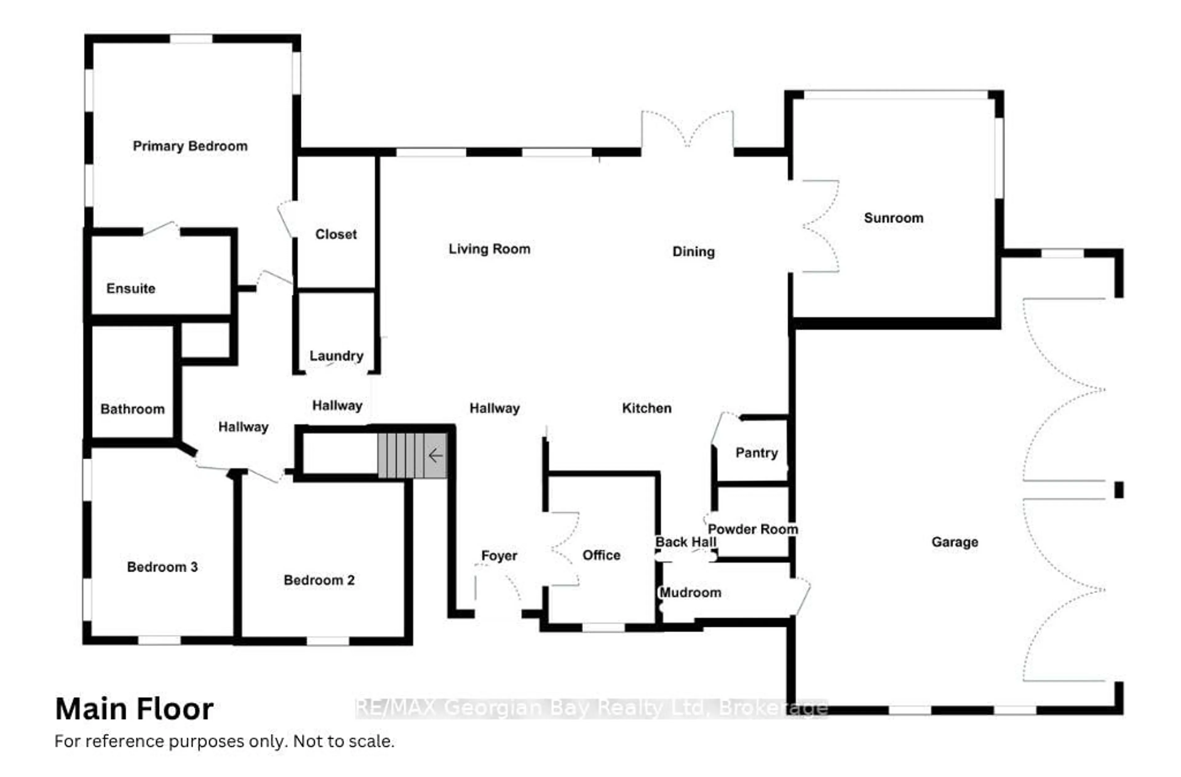 Floor plan for 390 Puddicombe Rd, Midland Ontario L4R 5G7
