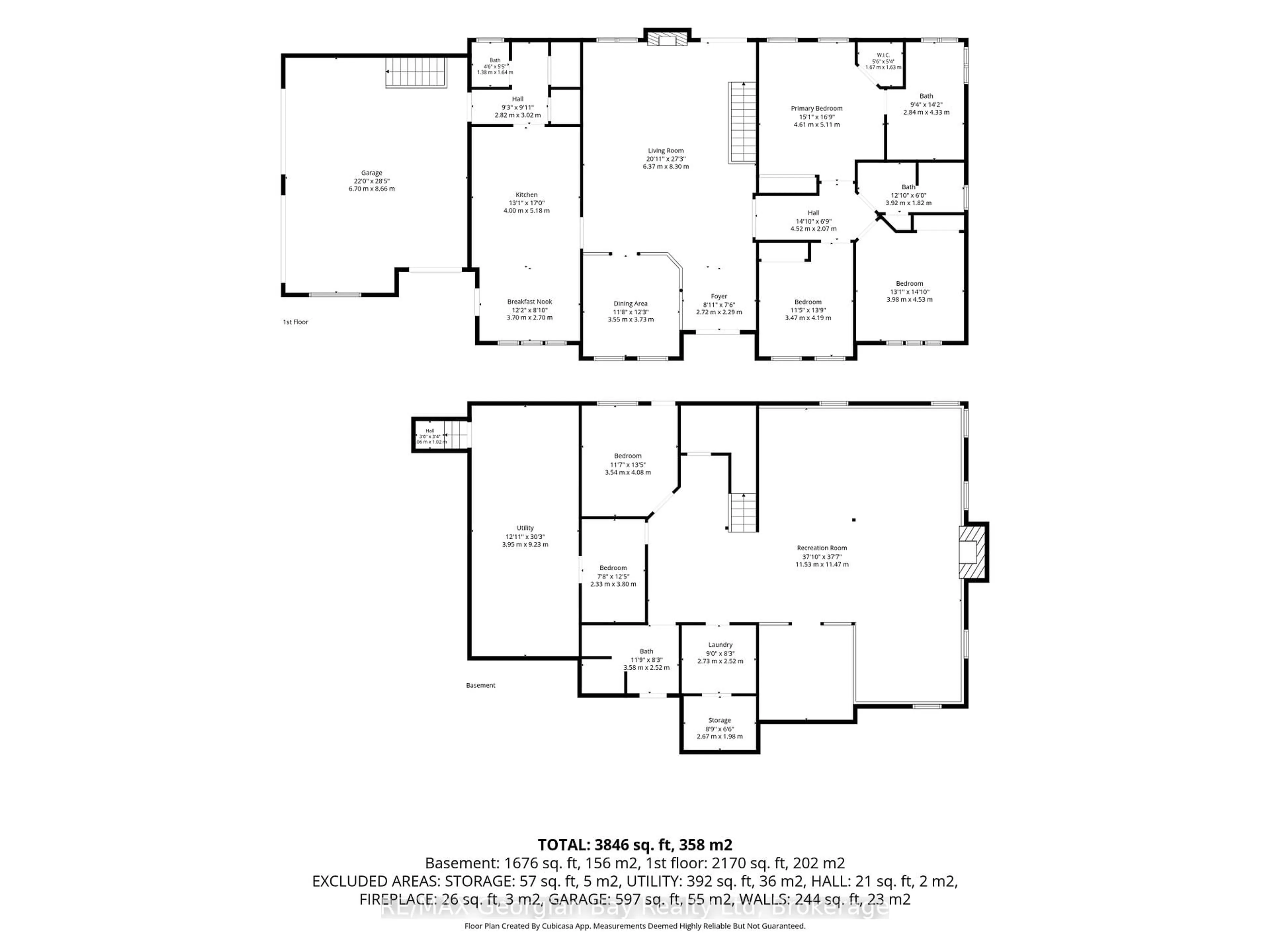 Floor plan for 1620 Golf Link Rd, Midland Ontario L4R 5K2