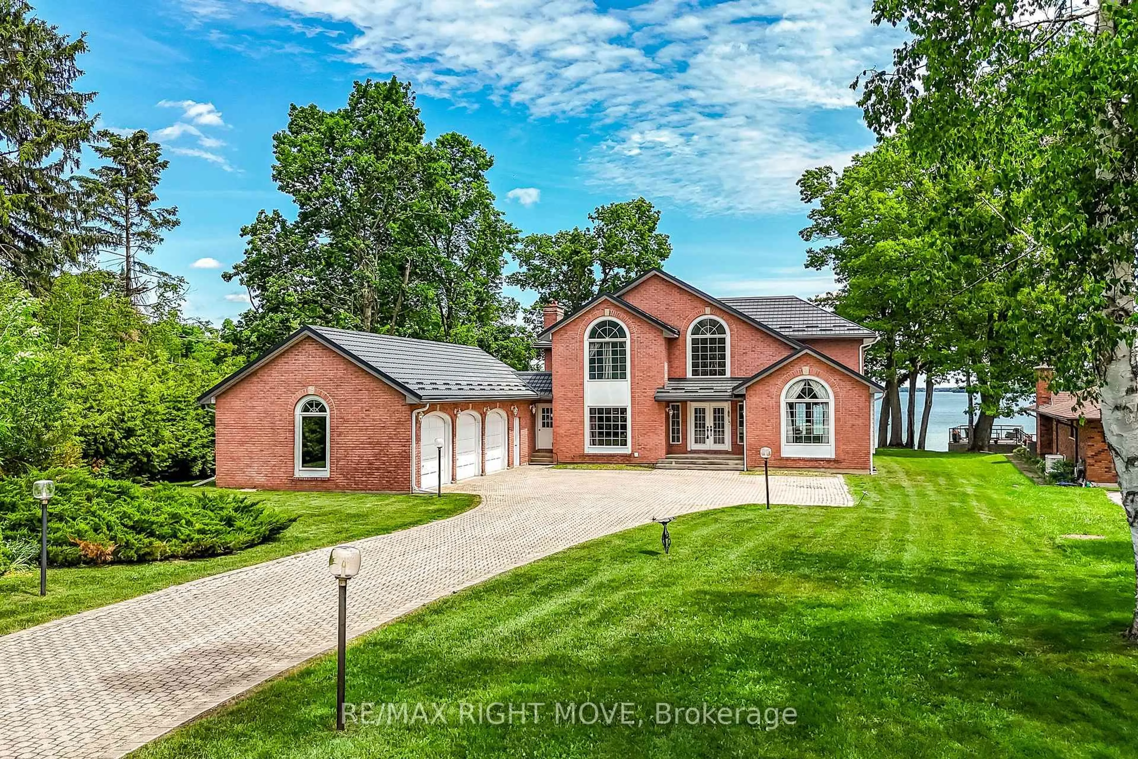 Home with brick exterior material, water/lake/river/ocean view for 4229 Wilson Point Rd, Severn Ontario L3V 7E1
