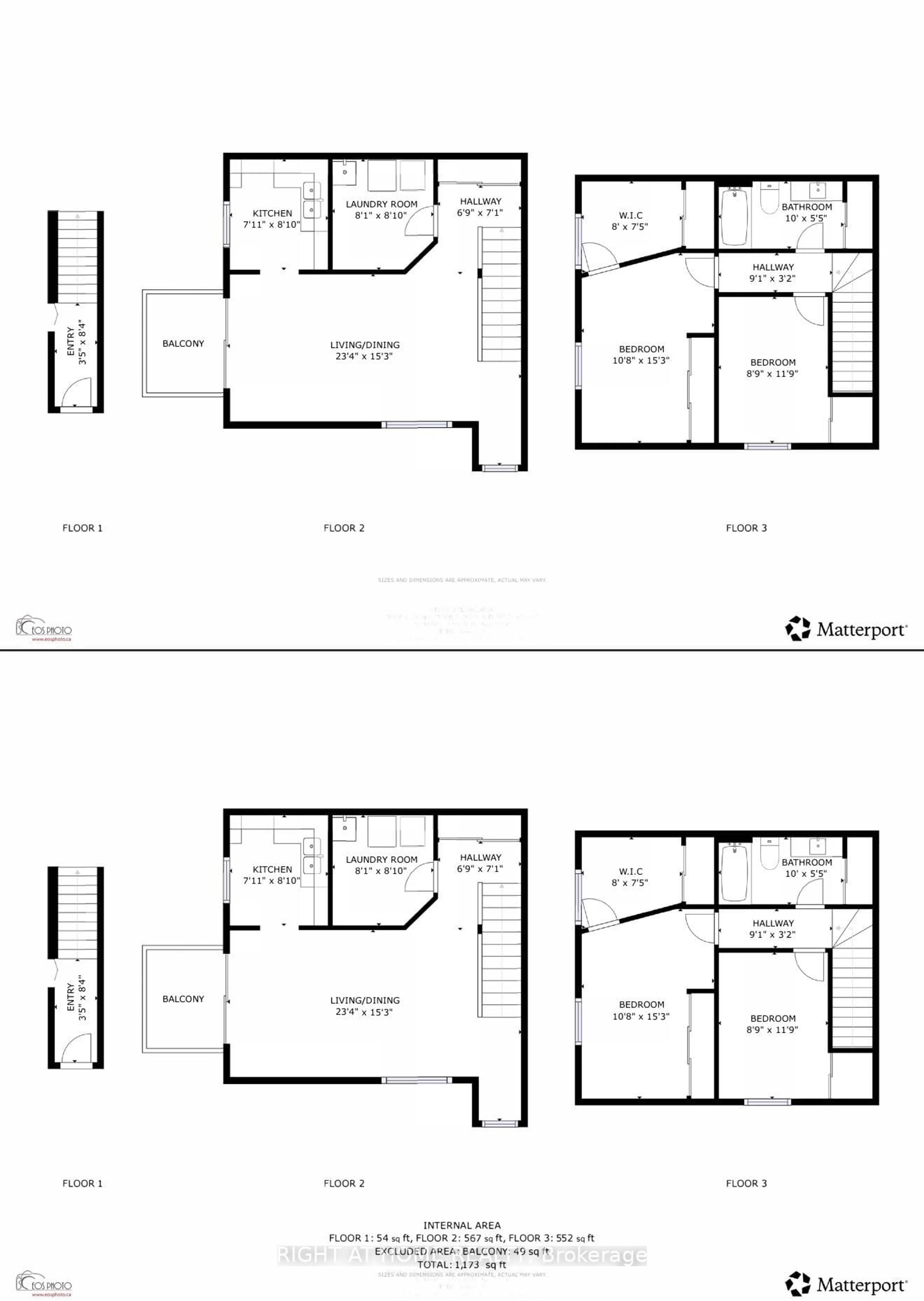 Floor plan for 23 Meadow Lane #3, Barrie Ontario L4N 7K3