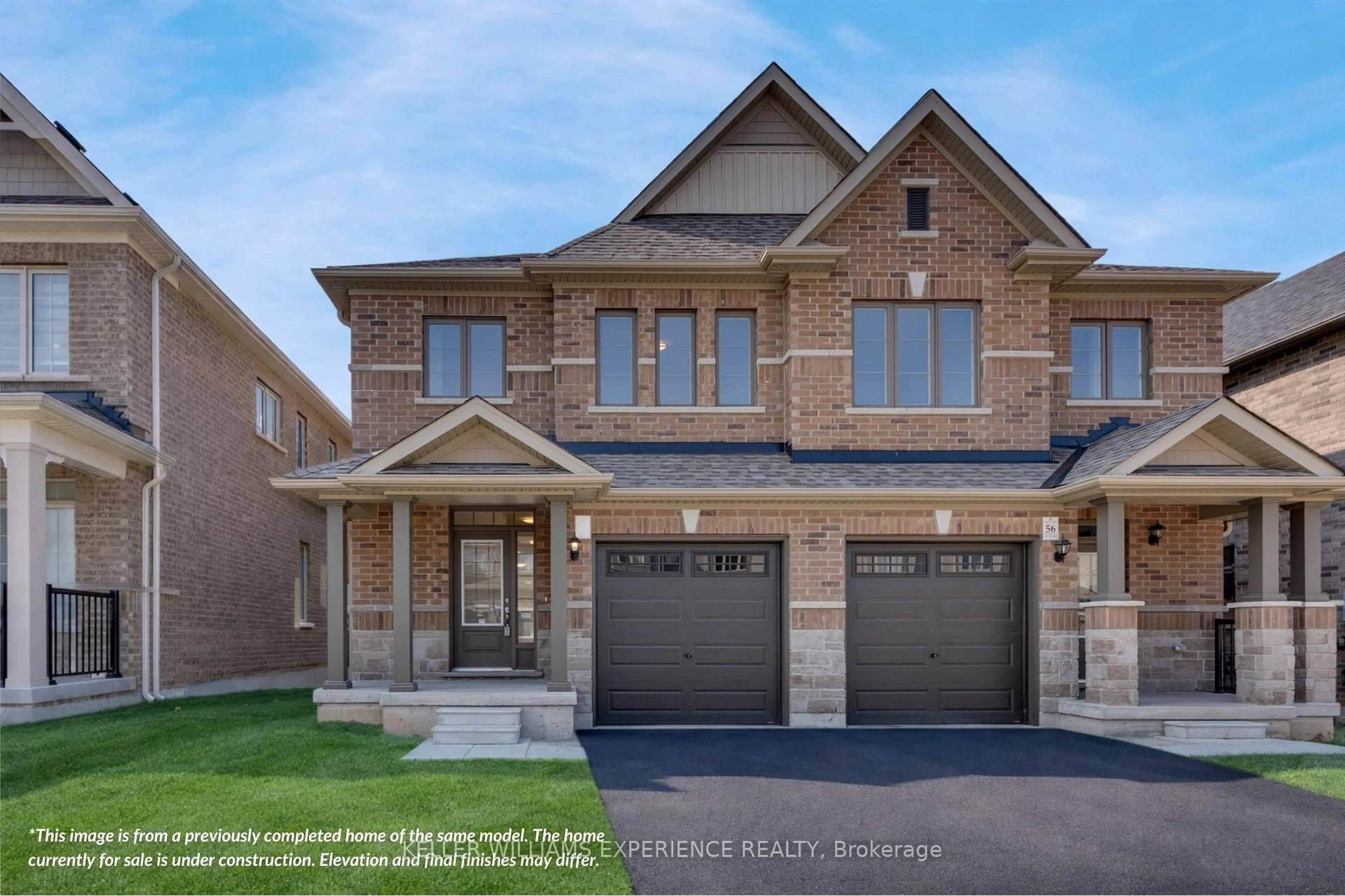 Home with brick exterior material, street for 38 Sagewood Ave, Barrie Ontario L9J 0K3