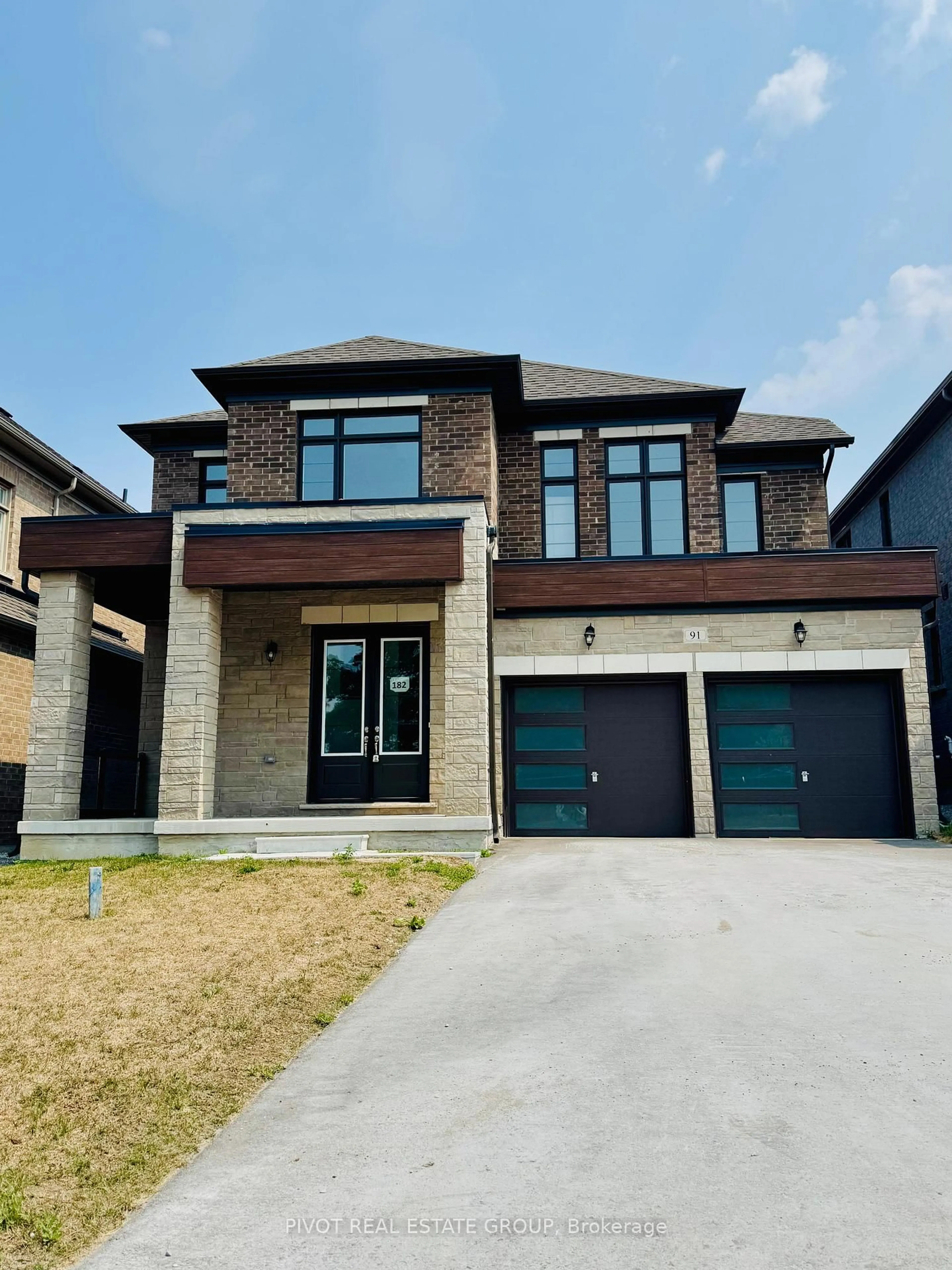 Home with brick exterior material, street for 91 Calypso Ave, Springwater Ontario L9X 2C6