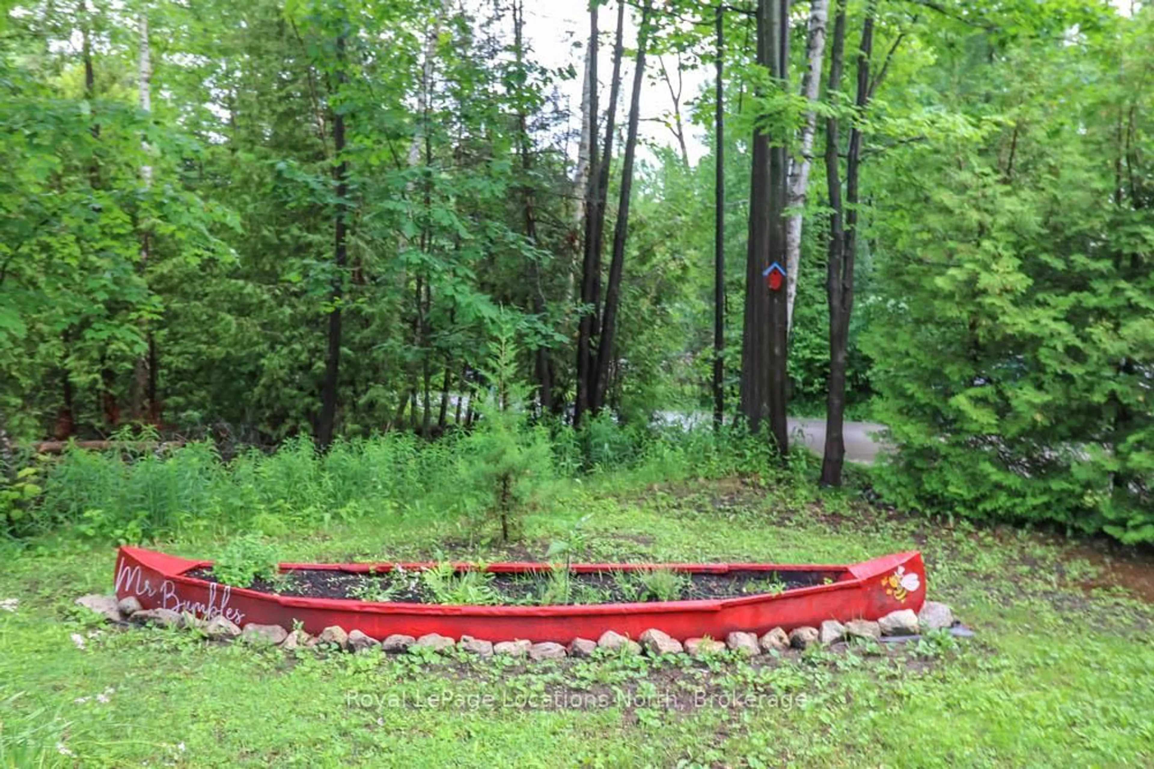 Patio, forest/trees view for 16 Wood Ave, Wasaga Beach Ontario L9Z 2L3