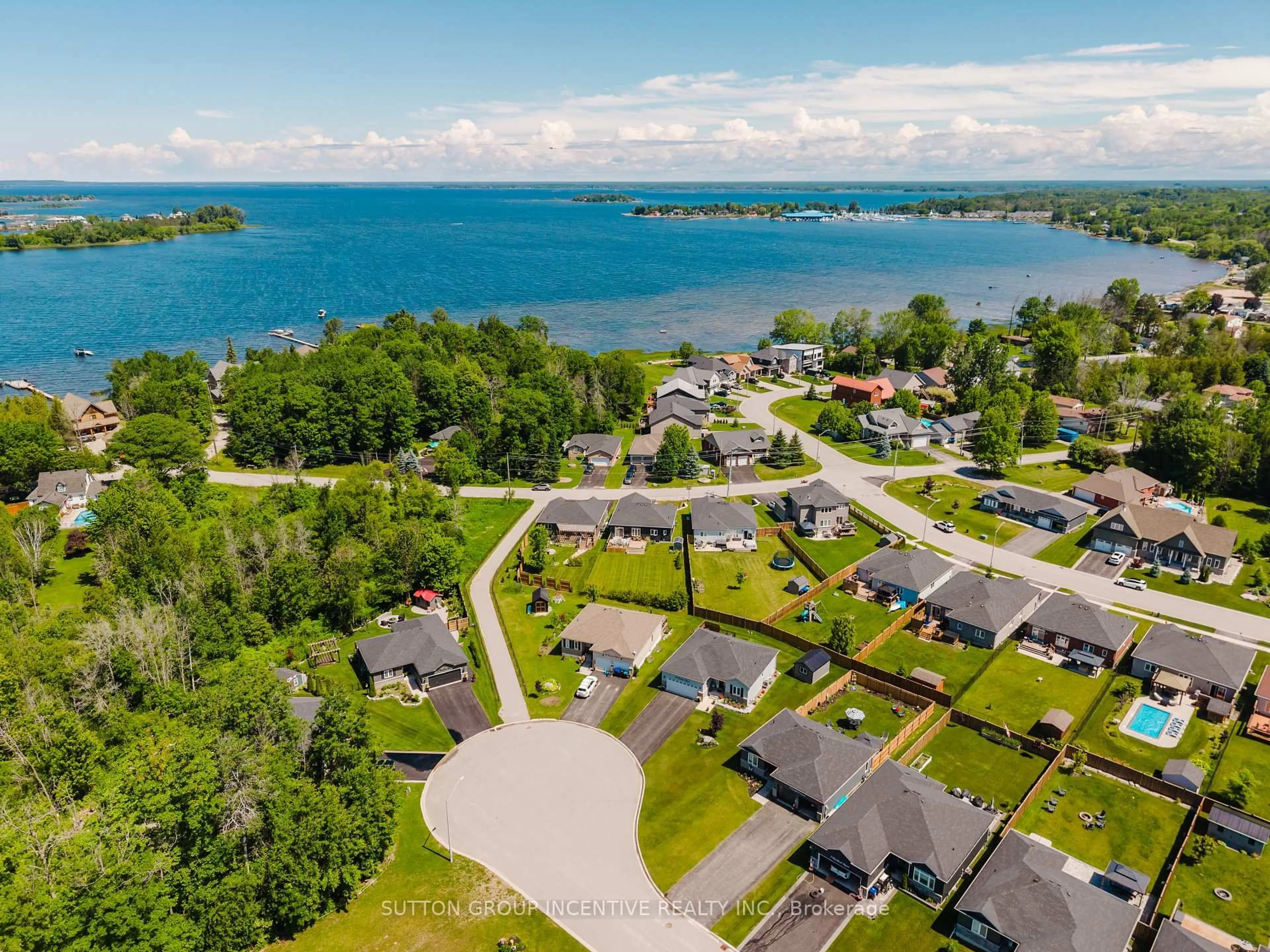 A pic from outside/outdoor area/front of a property/back of a property/a pic from drone, water/lake/river/ocean view for 31 Bourgeois Beach Rd, Tay Ontario L0K 2A0