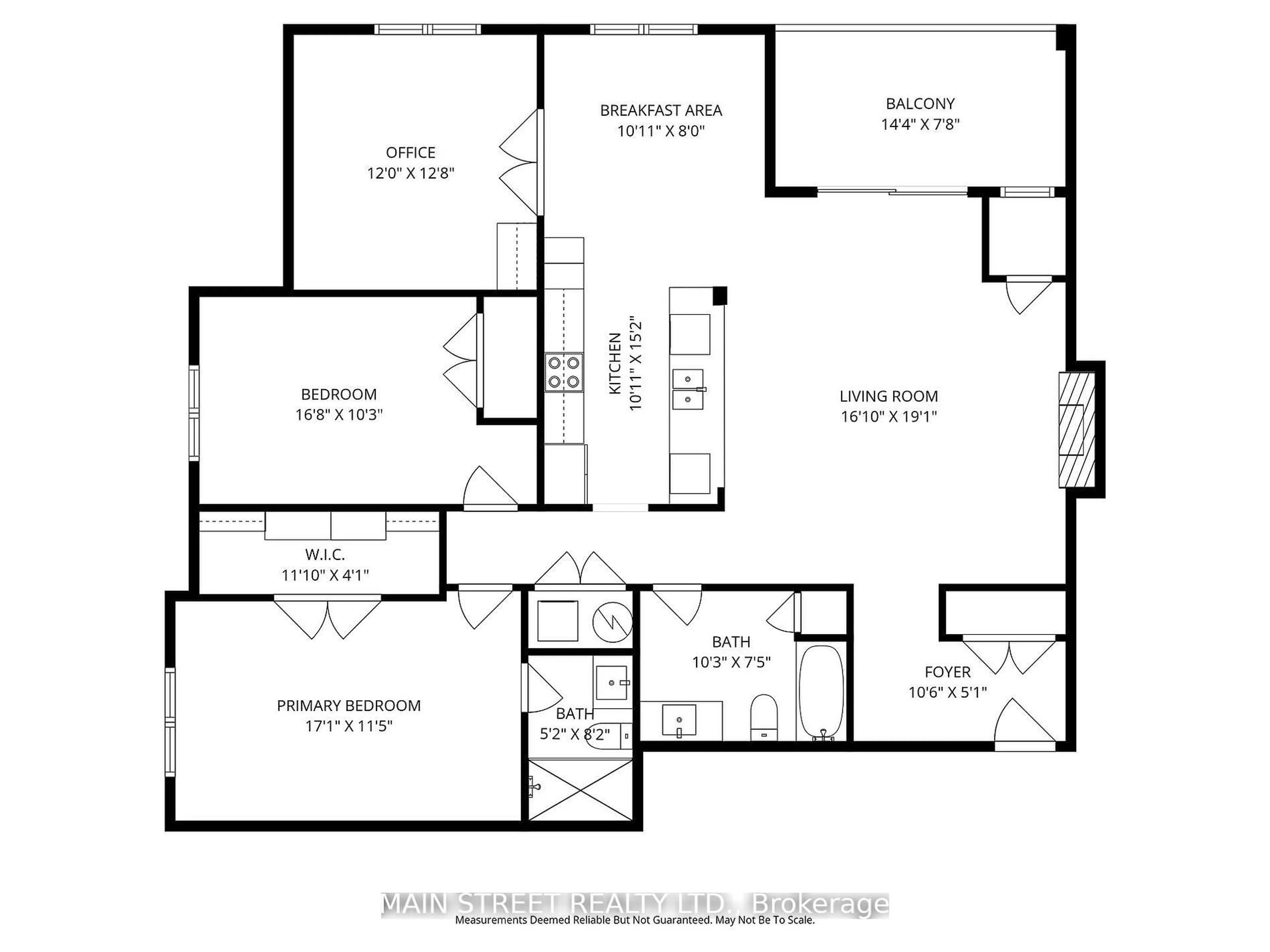 Floor plan for 20 Koda St #402, Barrie Ontario L9J 0J7