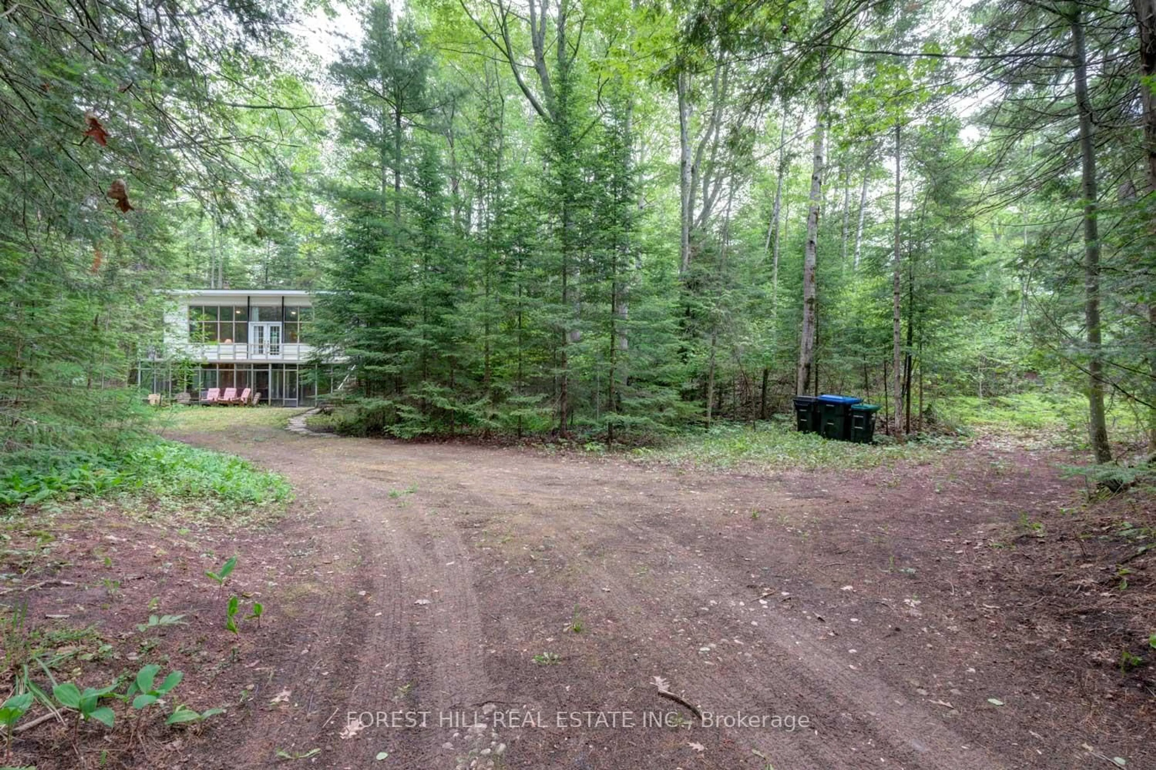 A pic from outside/outdoor area/front of a property/back of a property/a pic from drone, forest/trees view for 49 Leslie St, Wasaga Beach Ontario L9Z 2R3