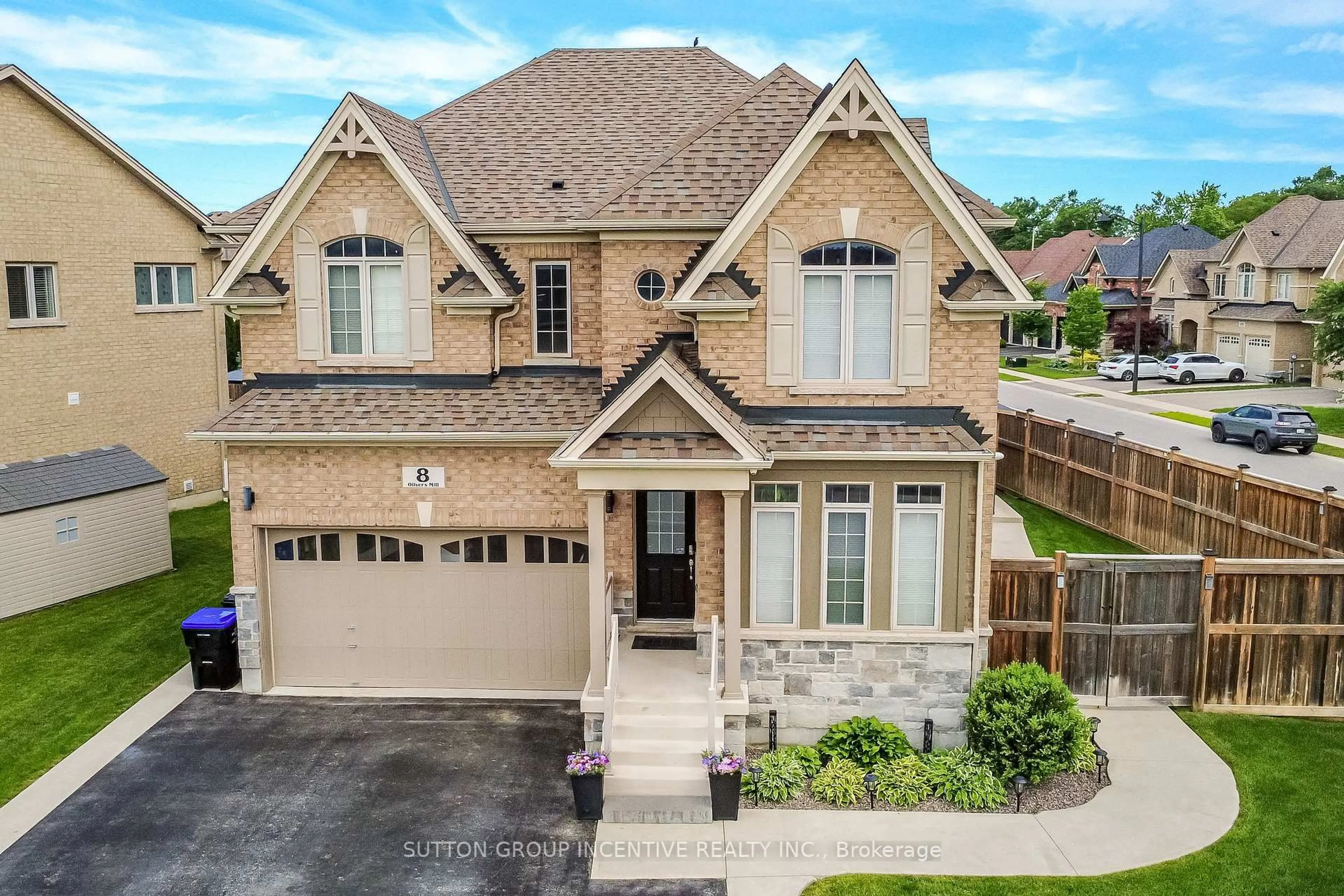 Home with brick exterior material, street for 8 Oliver's Mill Rd, Springwater Ontario L9X 0S8