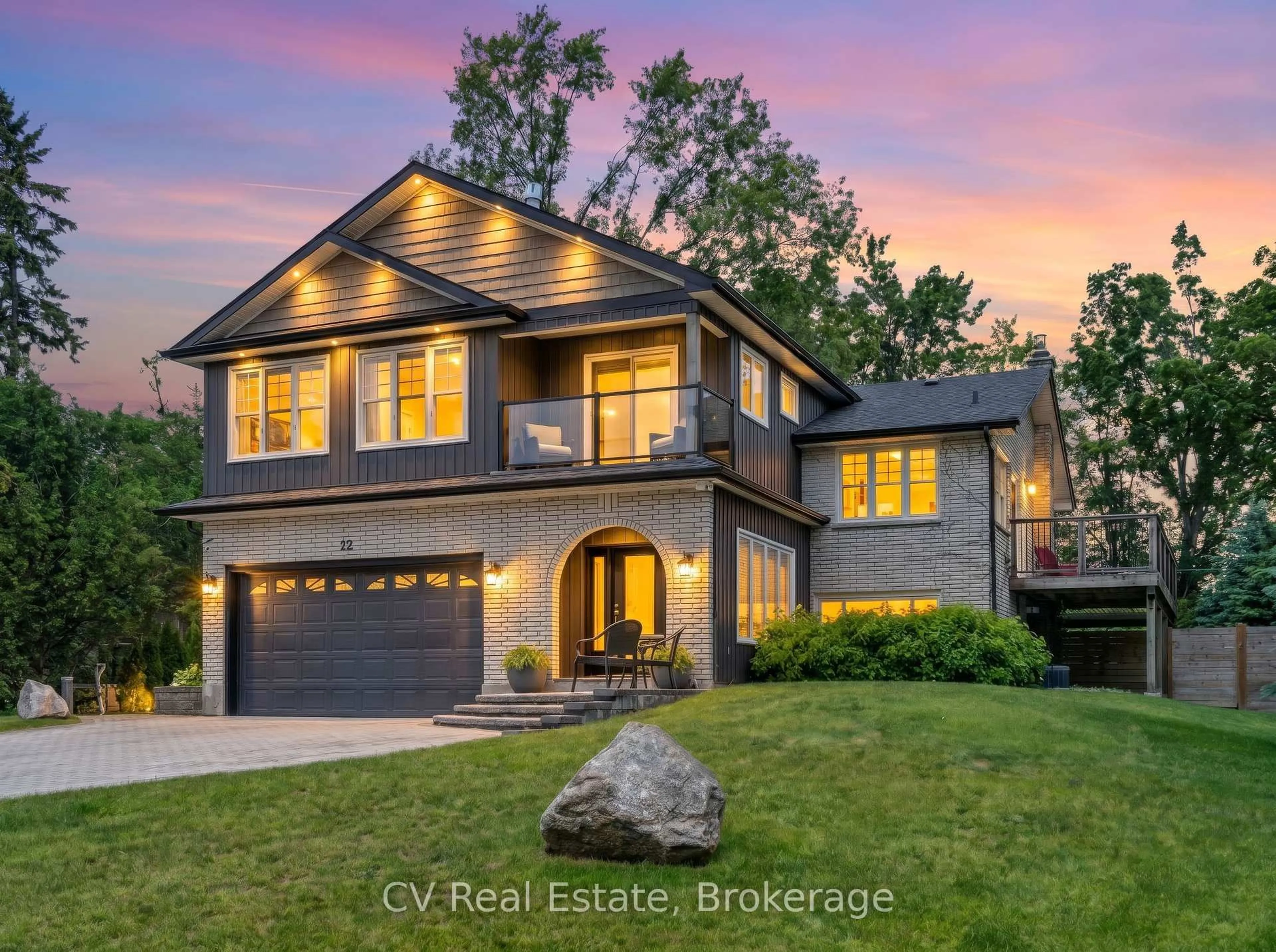 Home with brick exterior material, water/lake/river/ocean view for 22 Baycrest Dr, Barrie Ontario L4M 7C7