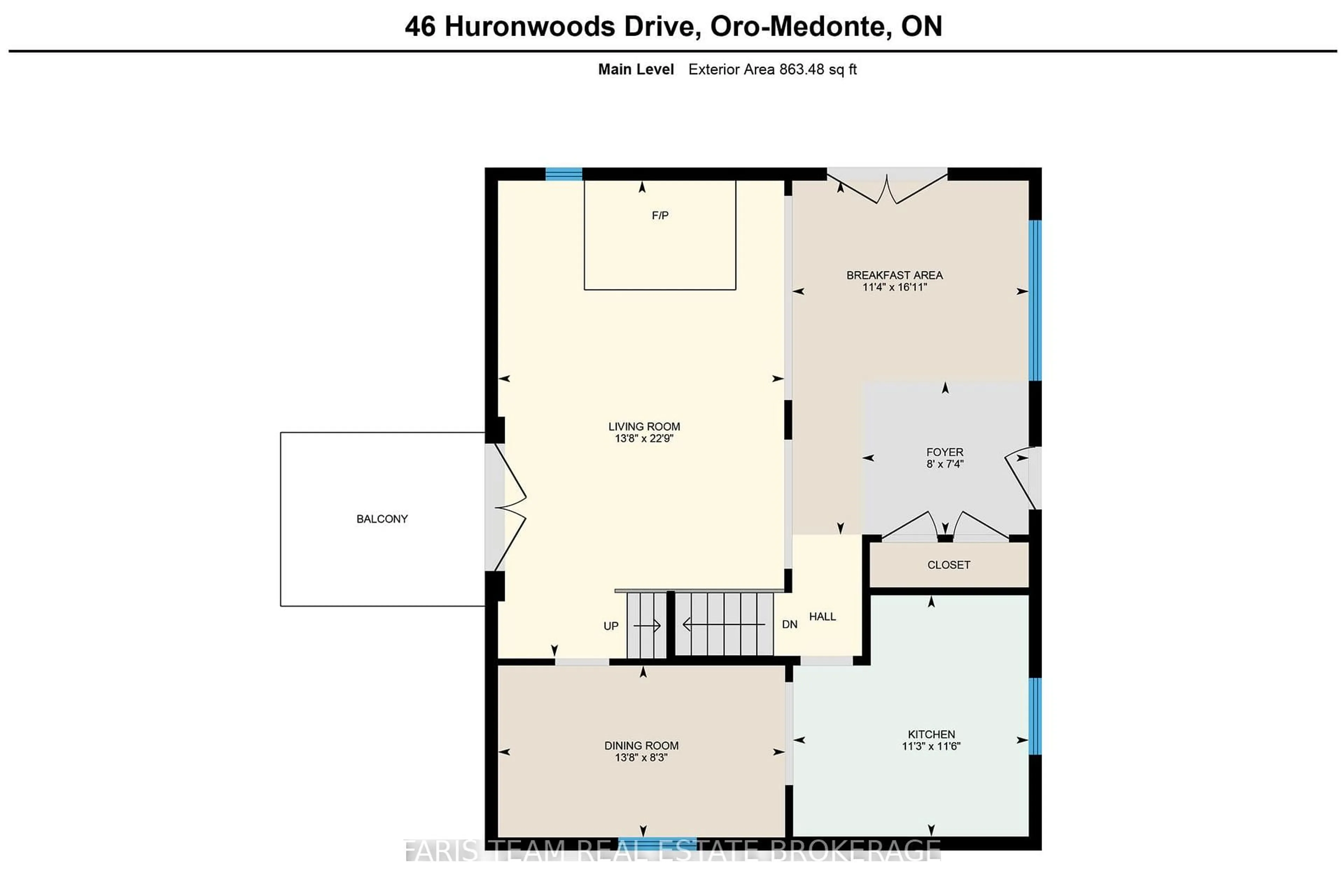 Floor plan for 46 Huronwoods Dr, Oro-Medonte Ontario L0K 1E0