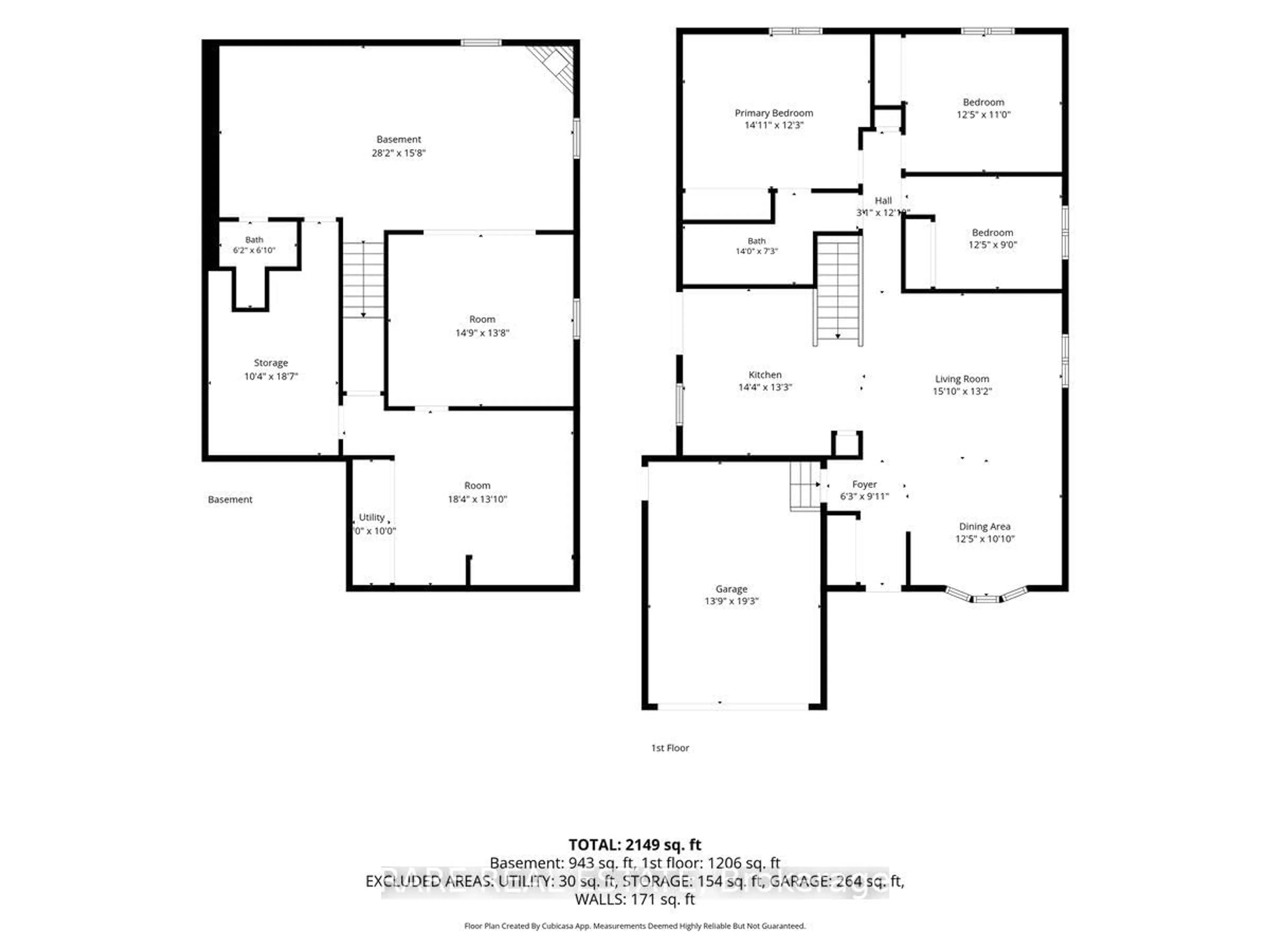 Floor plan for 8 Whitehorn Cres, Barrie Ontario L4N 8E4