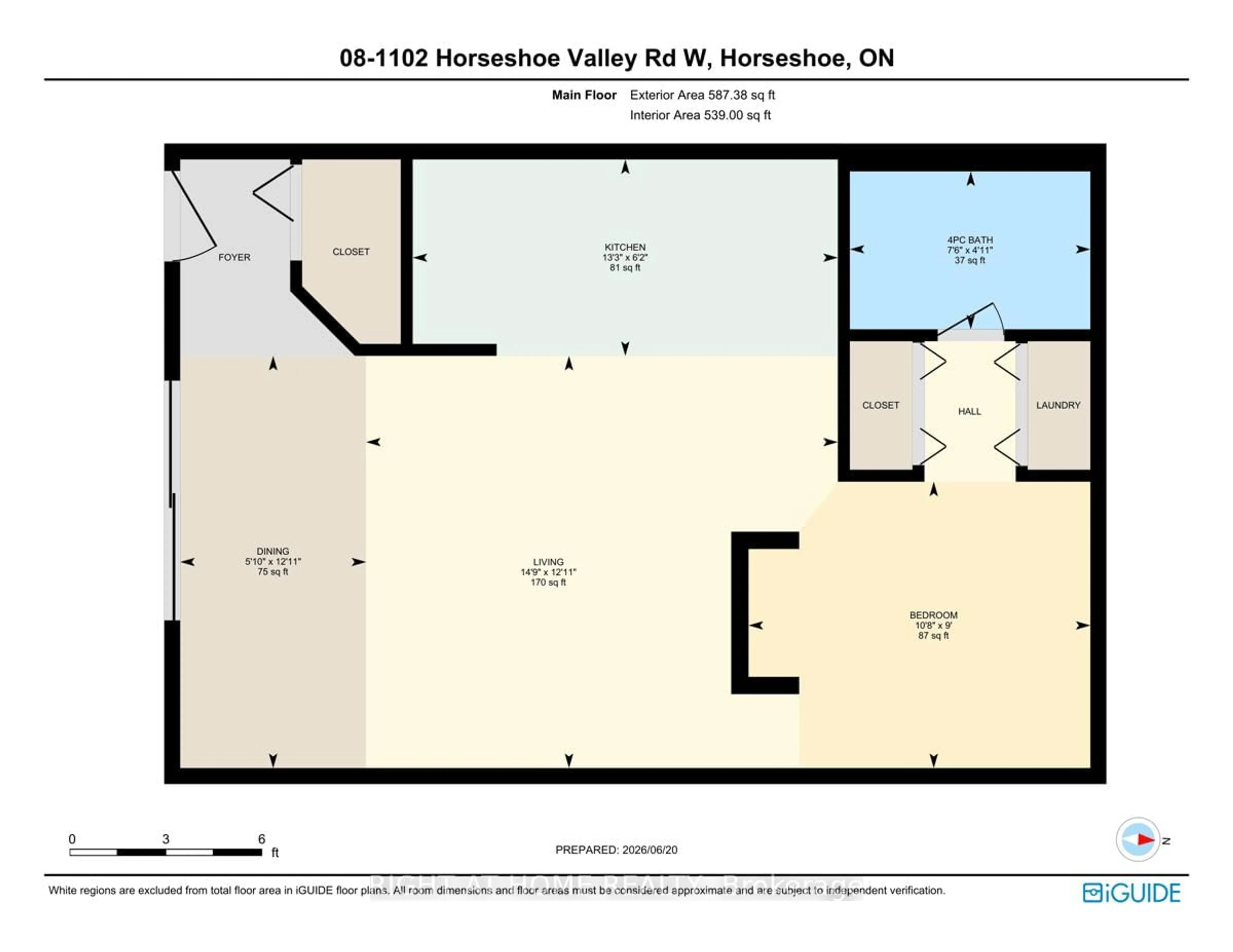 Floor plan for 1102 Horseshoe Valley Rd #108, Oro-Medonte Ontario L4M 4Y8