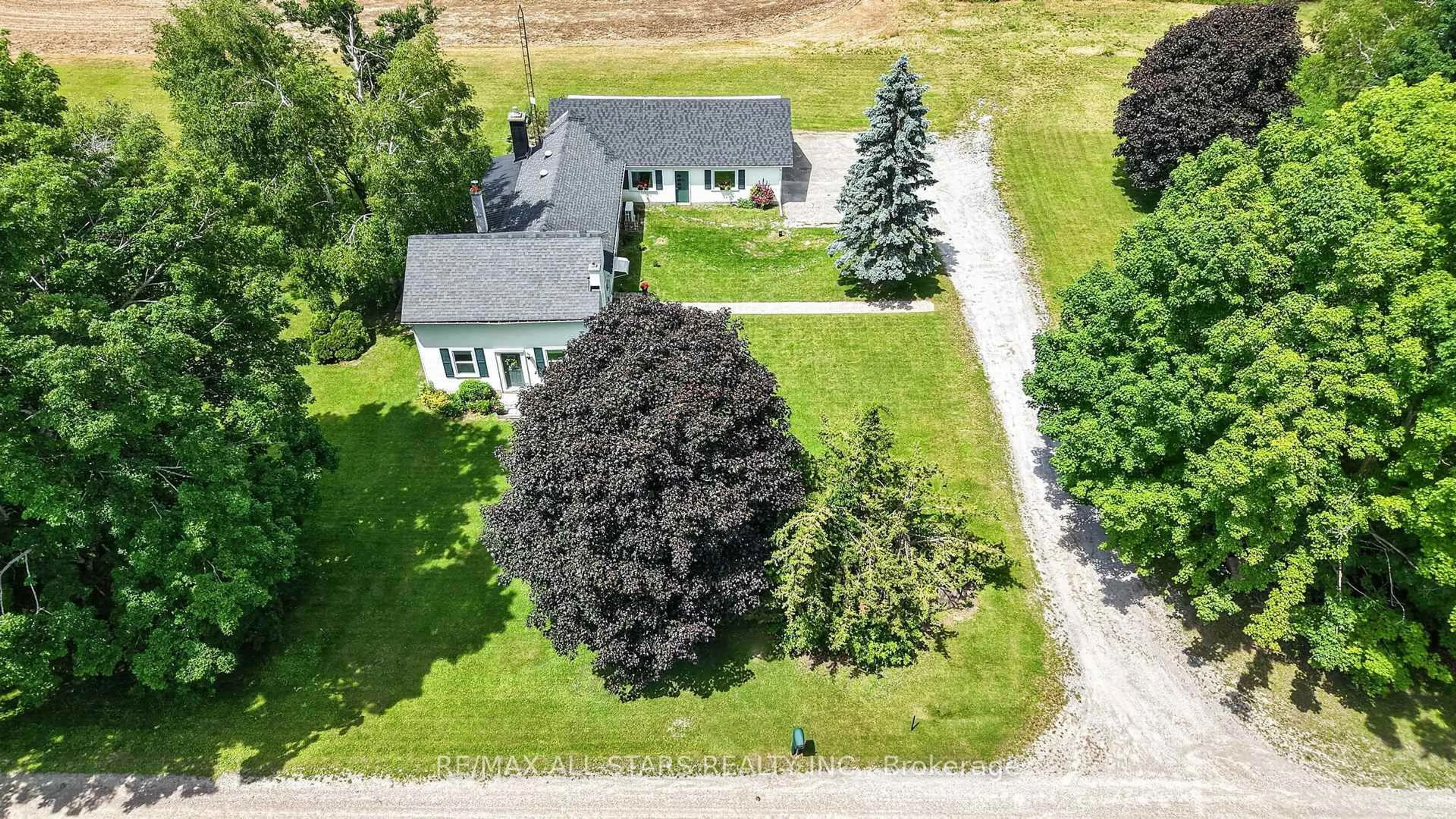A pic from outside/outdoor area/front of a property/back of a property/a pic from drone, street for 1670 Concession Road A, Ramara Ontario L0K 1B0