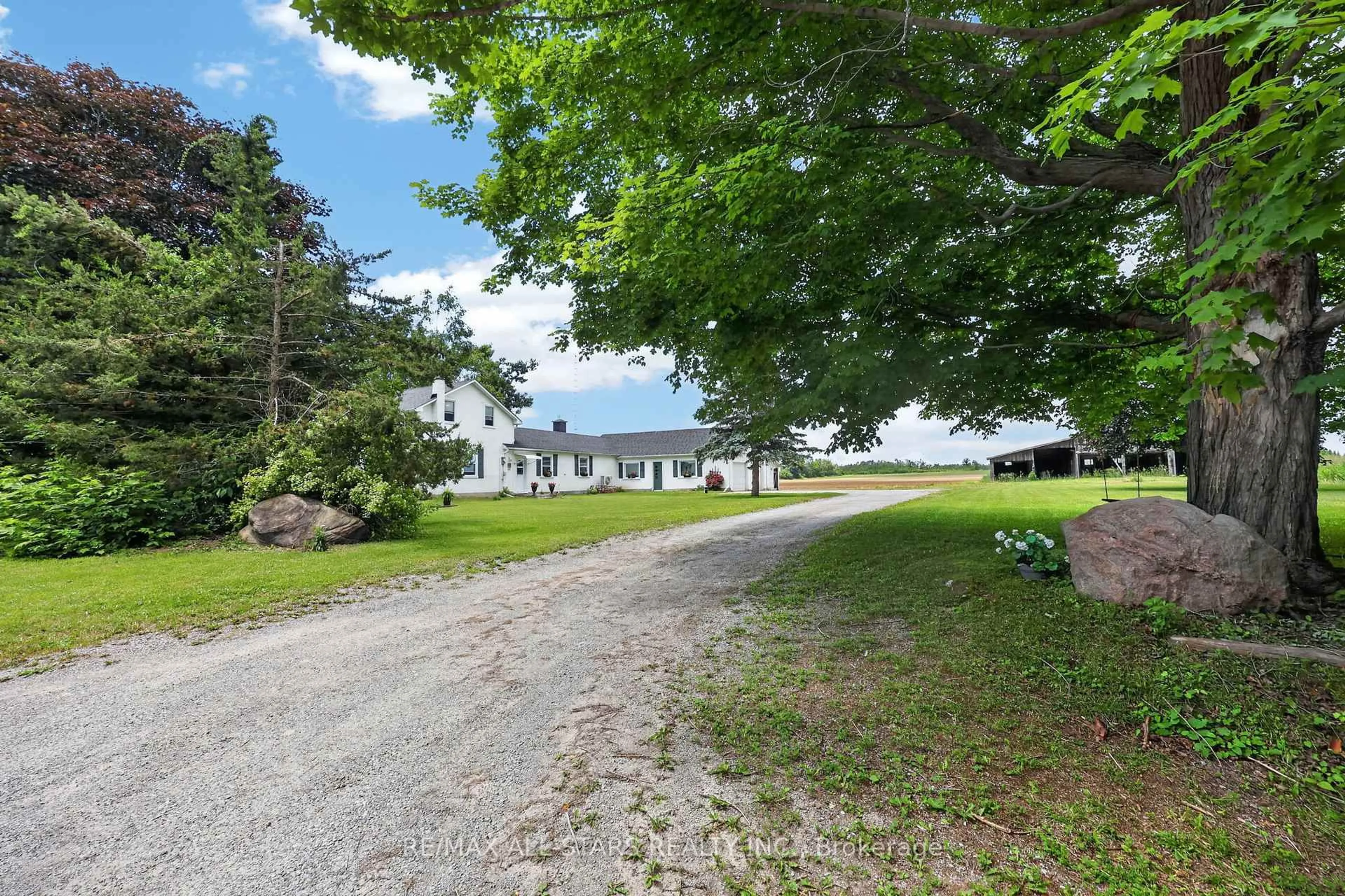A pic from outside/outdoor area/front of a property/back of a property/a pic from drone, street for 1670 Concession Road A, Ramara Ontario L0K 1B0