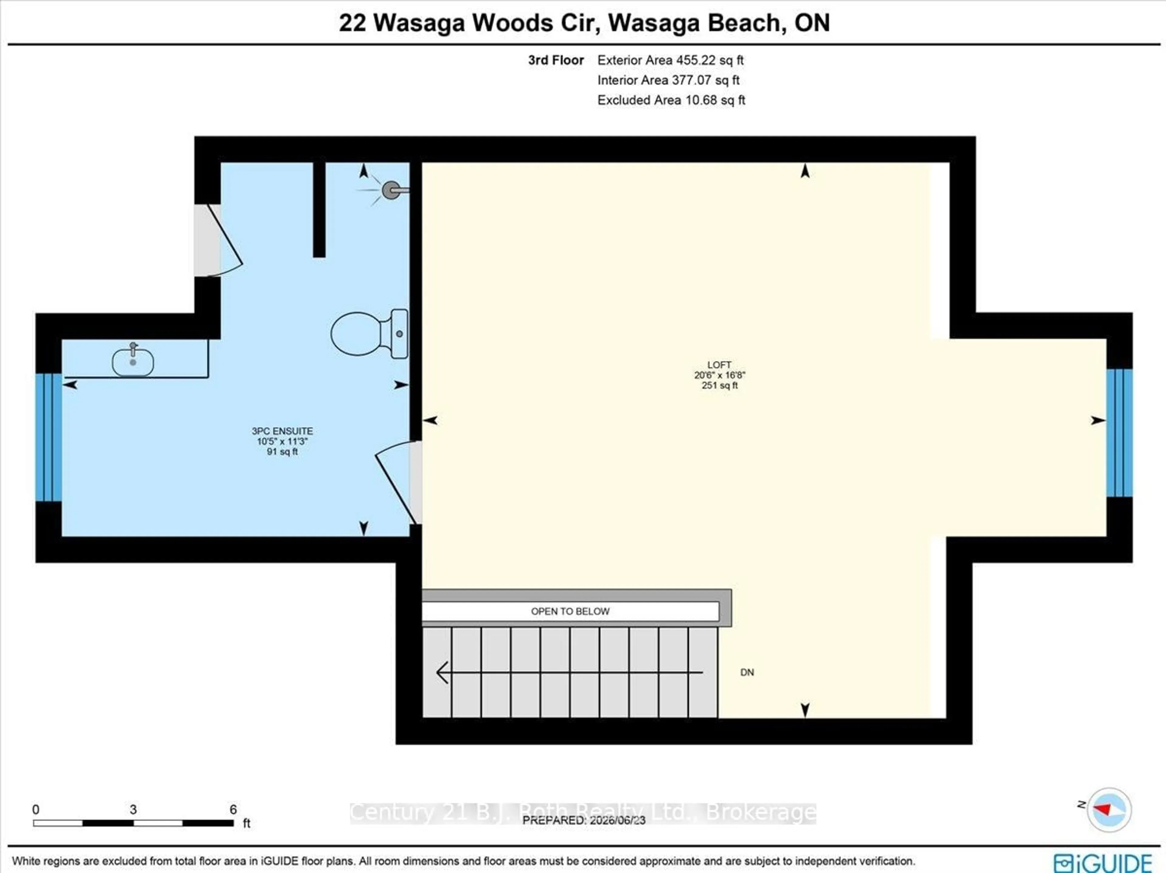 Floor plan for 22 Wasaga Woods Circ #B7, Wasaga Beach Ontario L9Z 2N1