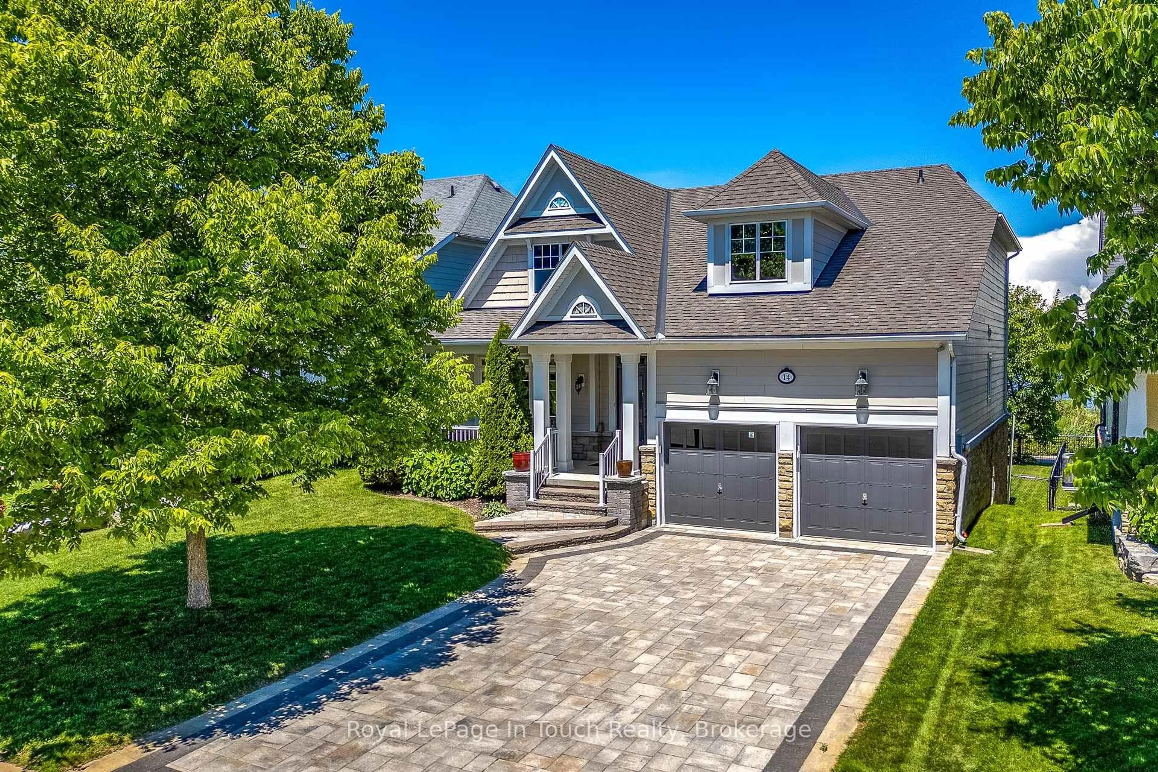 Home with brick exterior material, street for 14 Riverwalk Pl, Midland Ontario L4R 0B4
