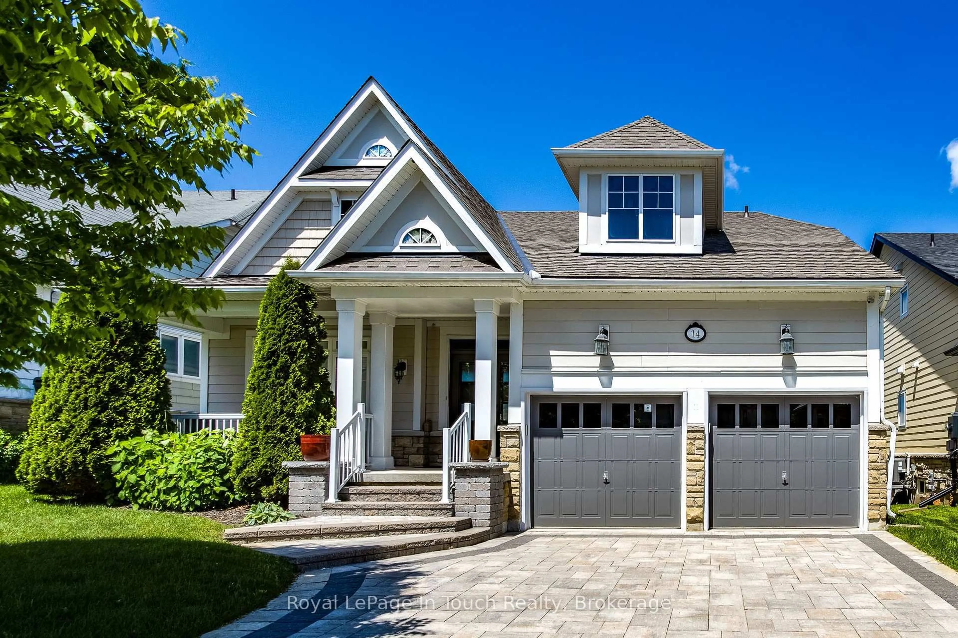 Home with brick exterior material, street for 14 Riverwalk Pl, Midland Ontario L4R 0B4