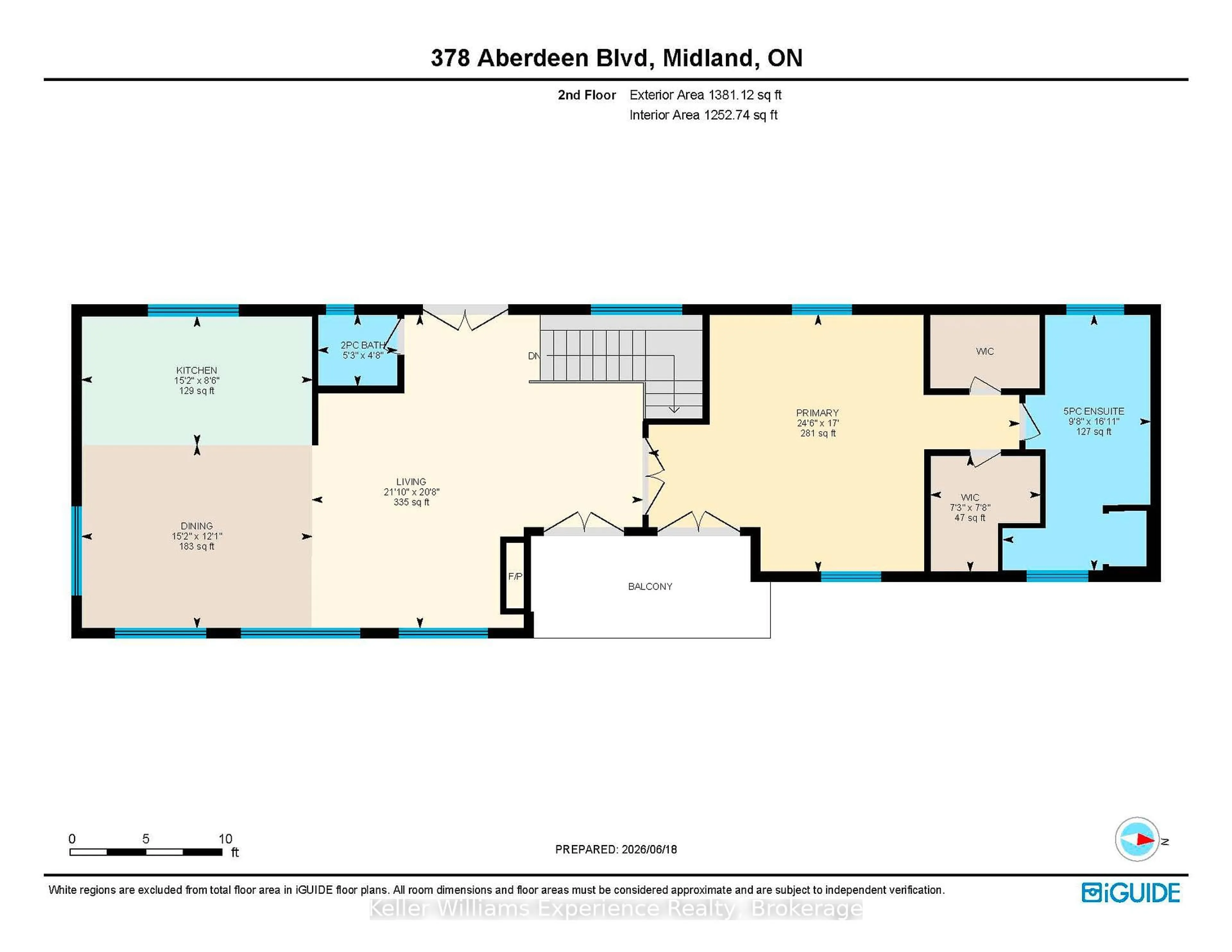 Floor plan for 378 ABERDEEN Blvd, Midland Ontario L4R 5M9