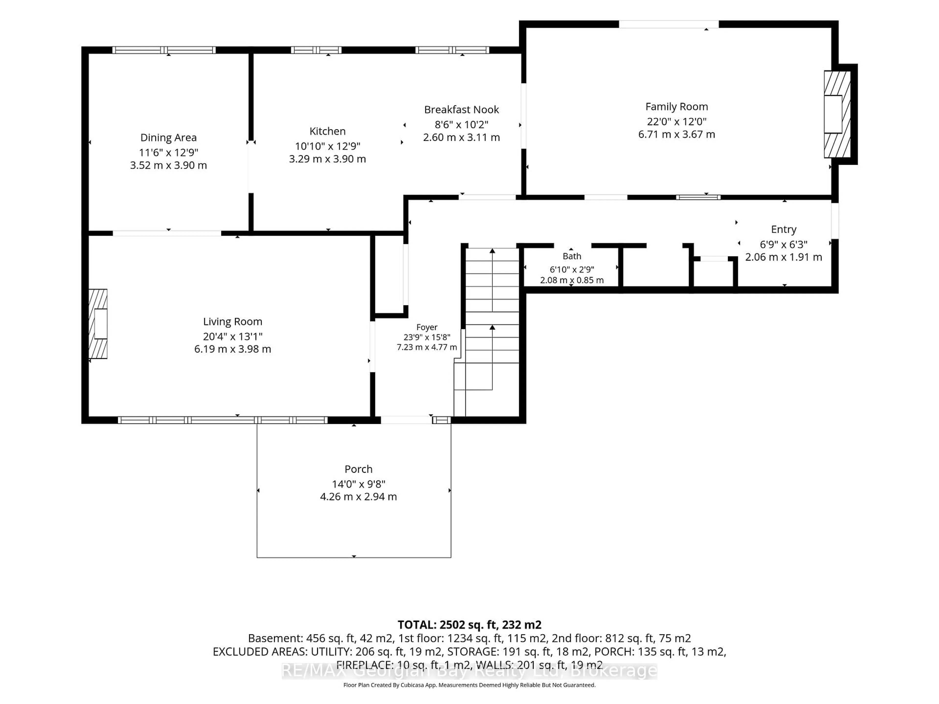 Floor plan for 849 Midland Point Rd, Midland Ontario L4R 5G1