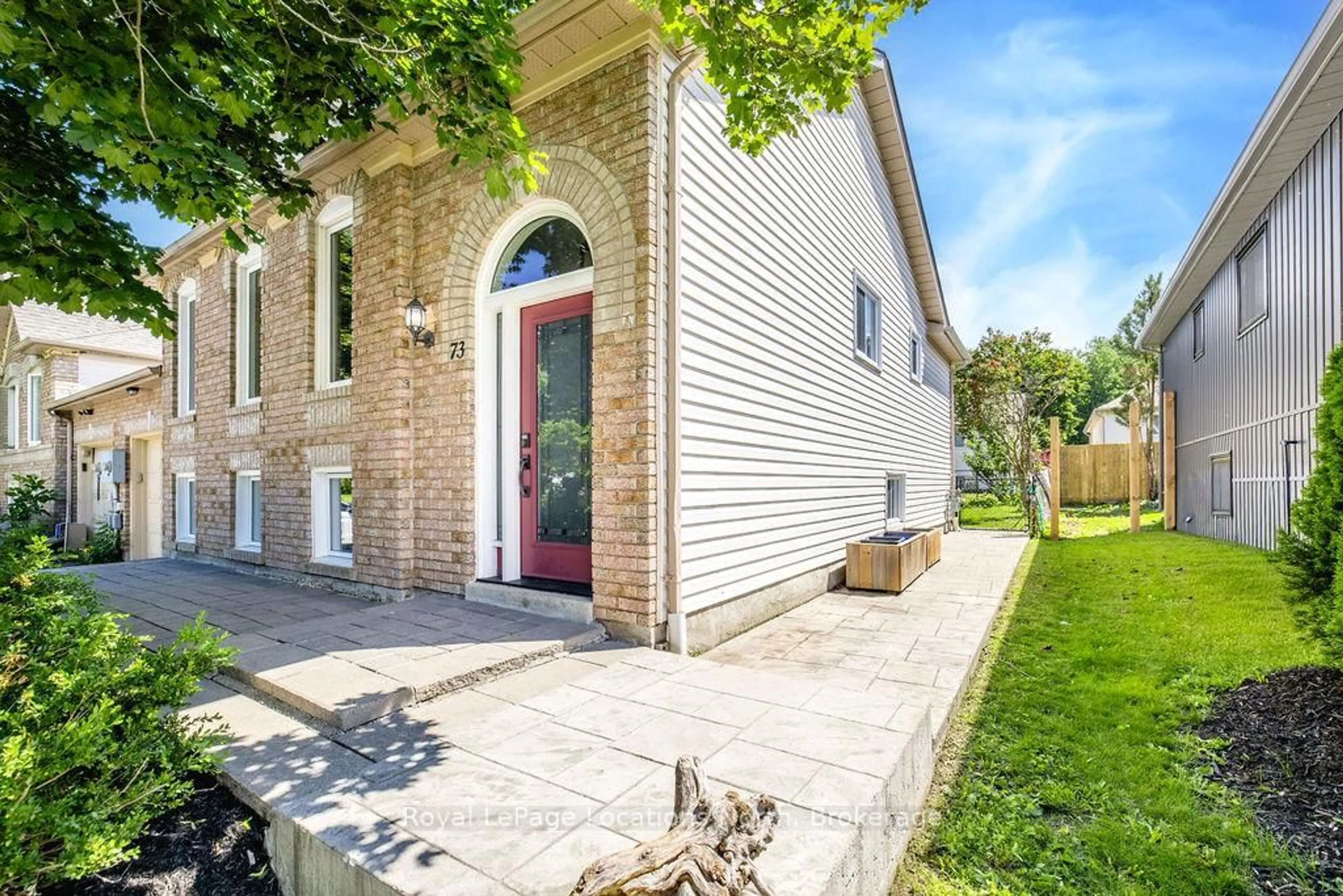 Home with brick exterior material, street for 73 Fernbrook Dr, Wasaga Beach Ontario L9Z 1G5